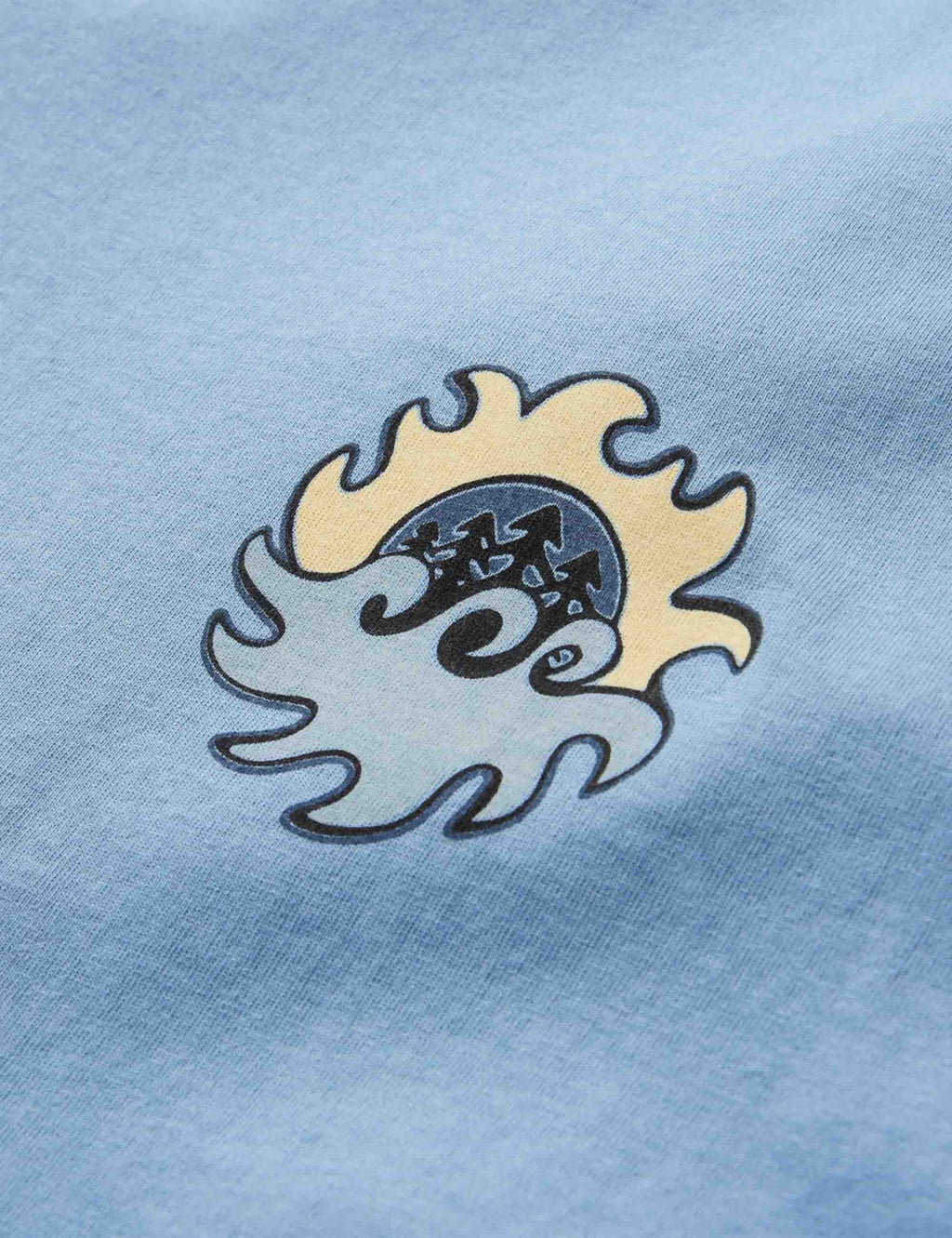 Dune Recycled Cotton T-Shirt - Faded Denim