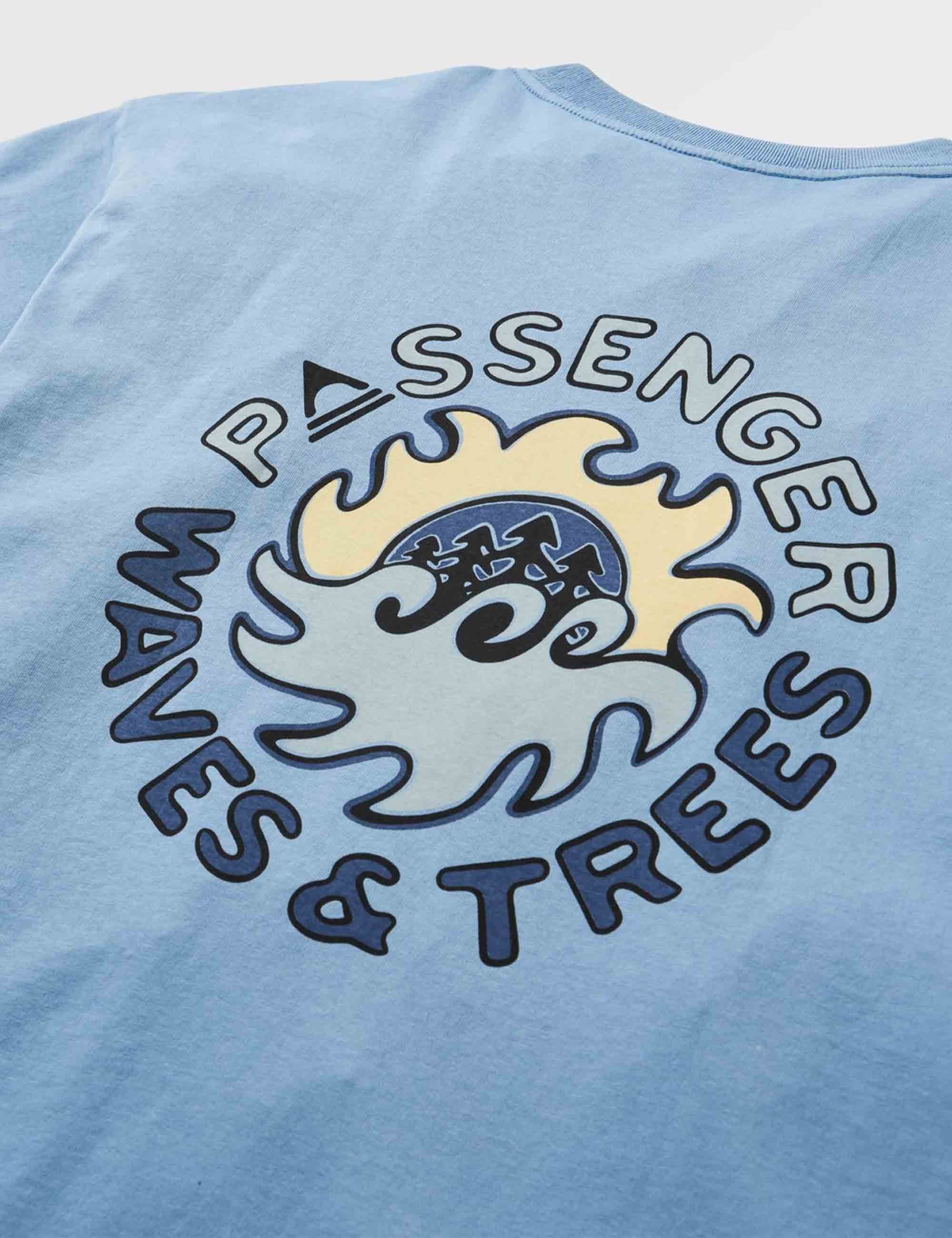 Passenger Dune Recycled Cotton T-Shirt - Faded Denim