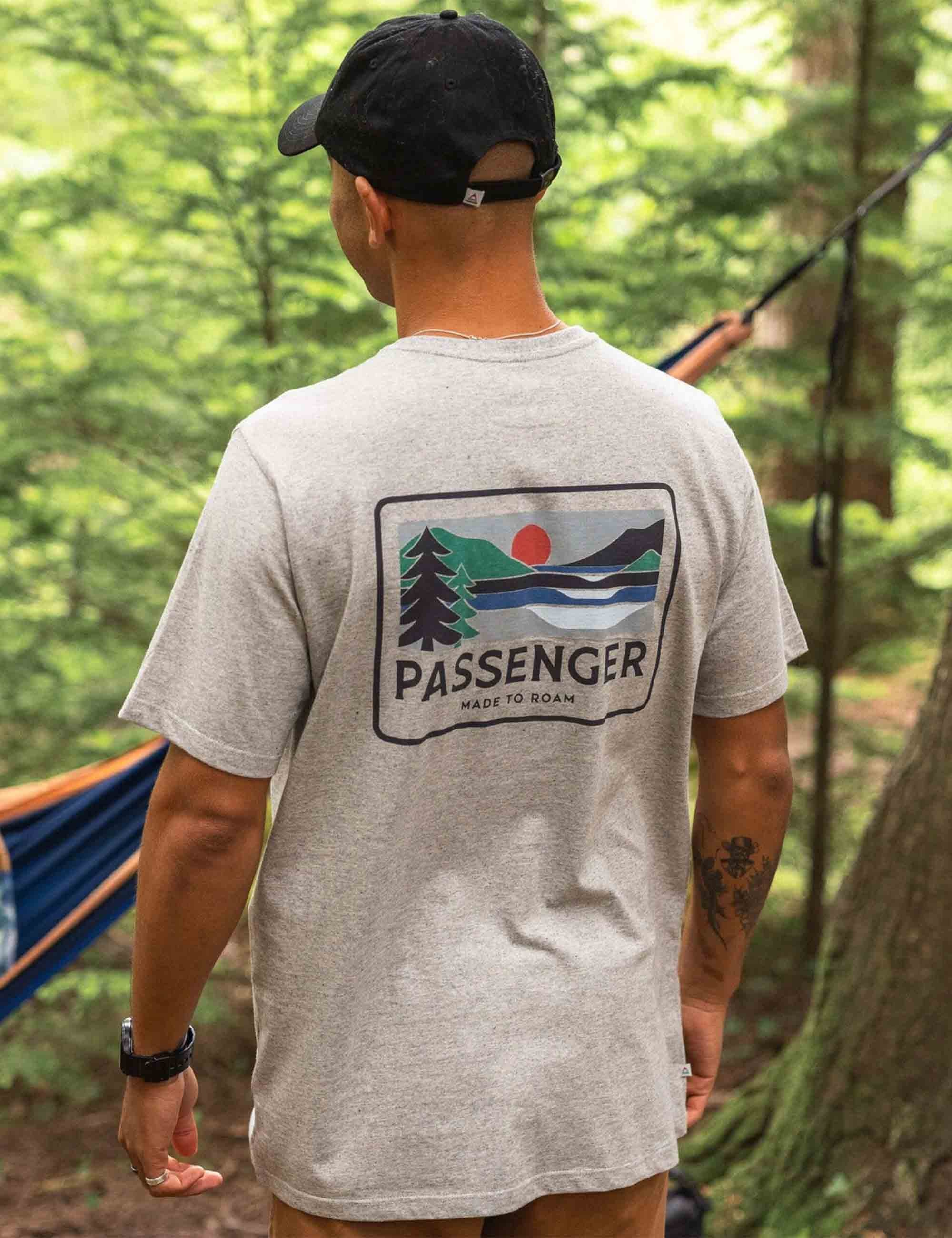Passenger Roamer Recycled Cotton T-Shirt - Grey Marl