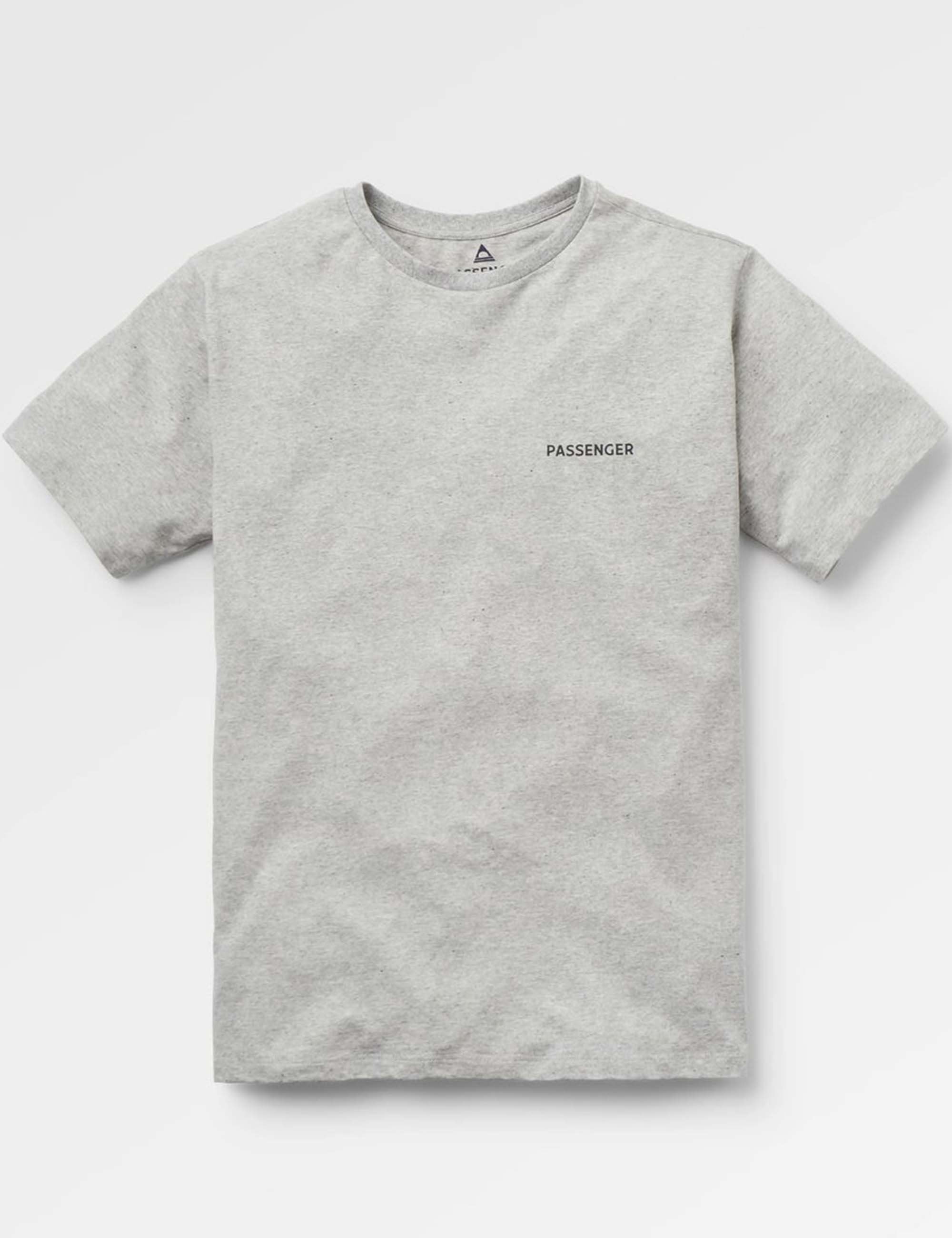 Passenger Roamer Recycled Cotton T-Shirt - Grey Marl