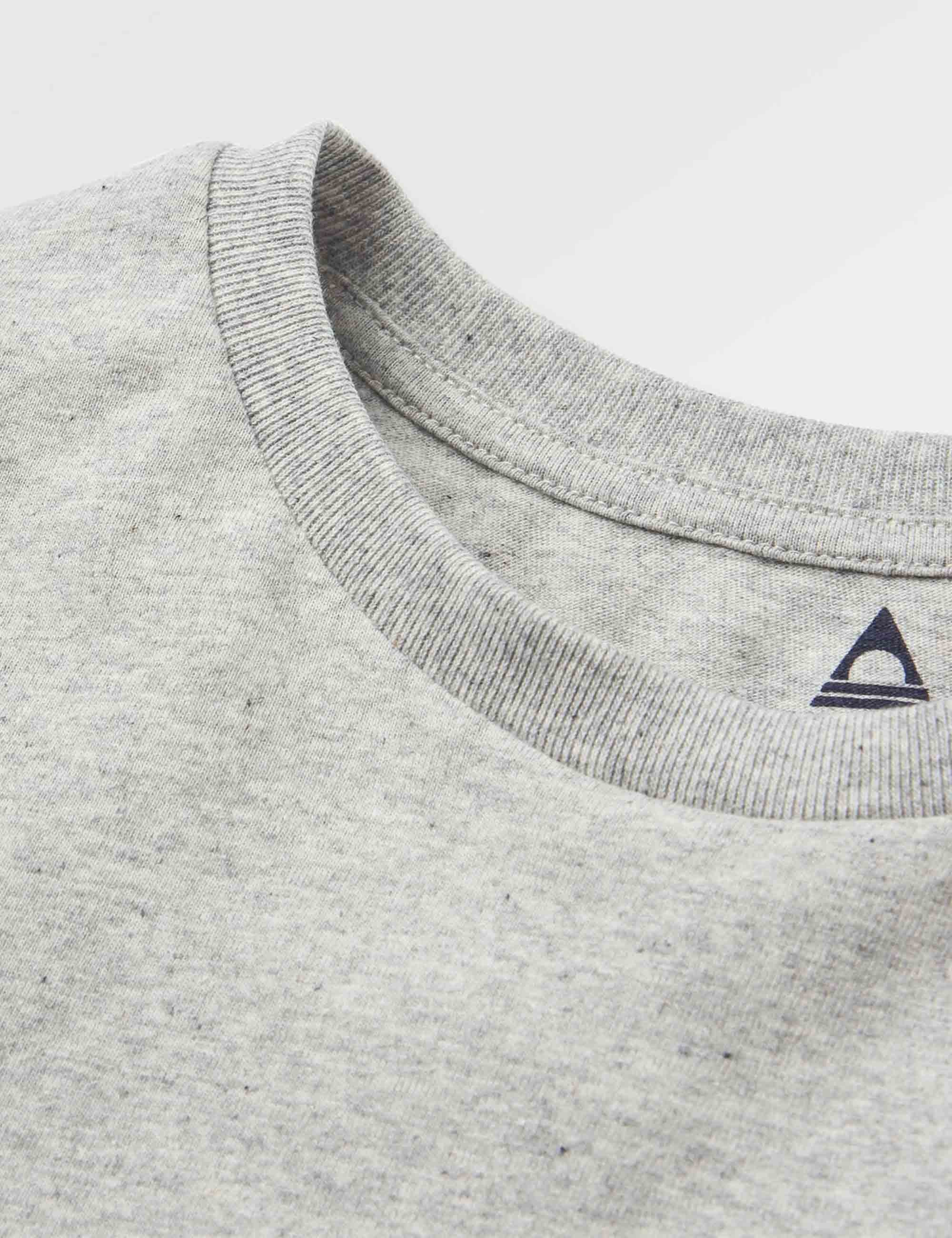 Passenger Roamer Recycled Cotton T-Shirt - Grey Marl