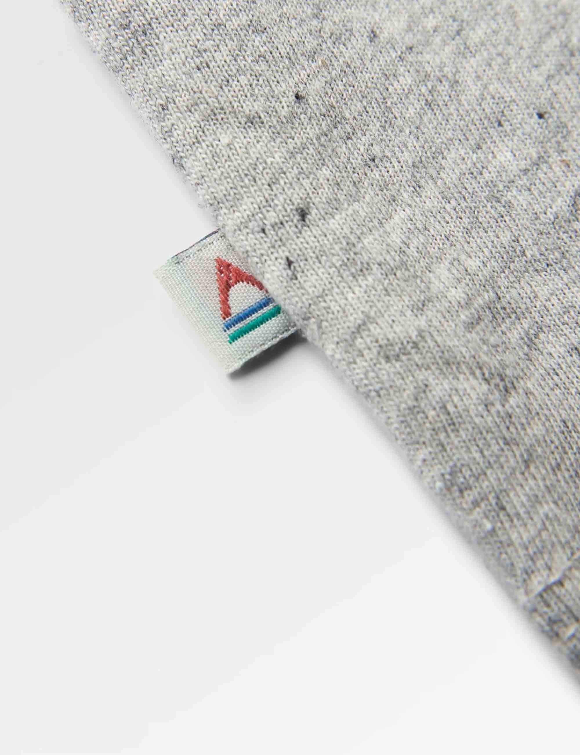 Passenger Roamer Recycled Cotton T-Shirt - Grey Marl