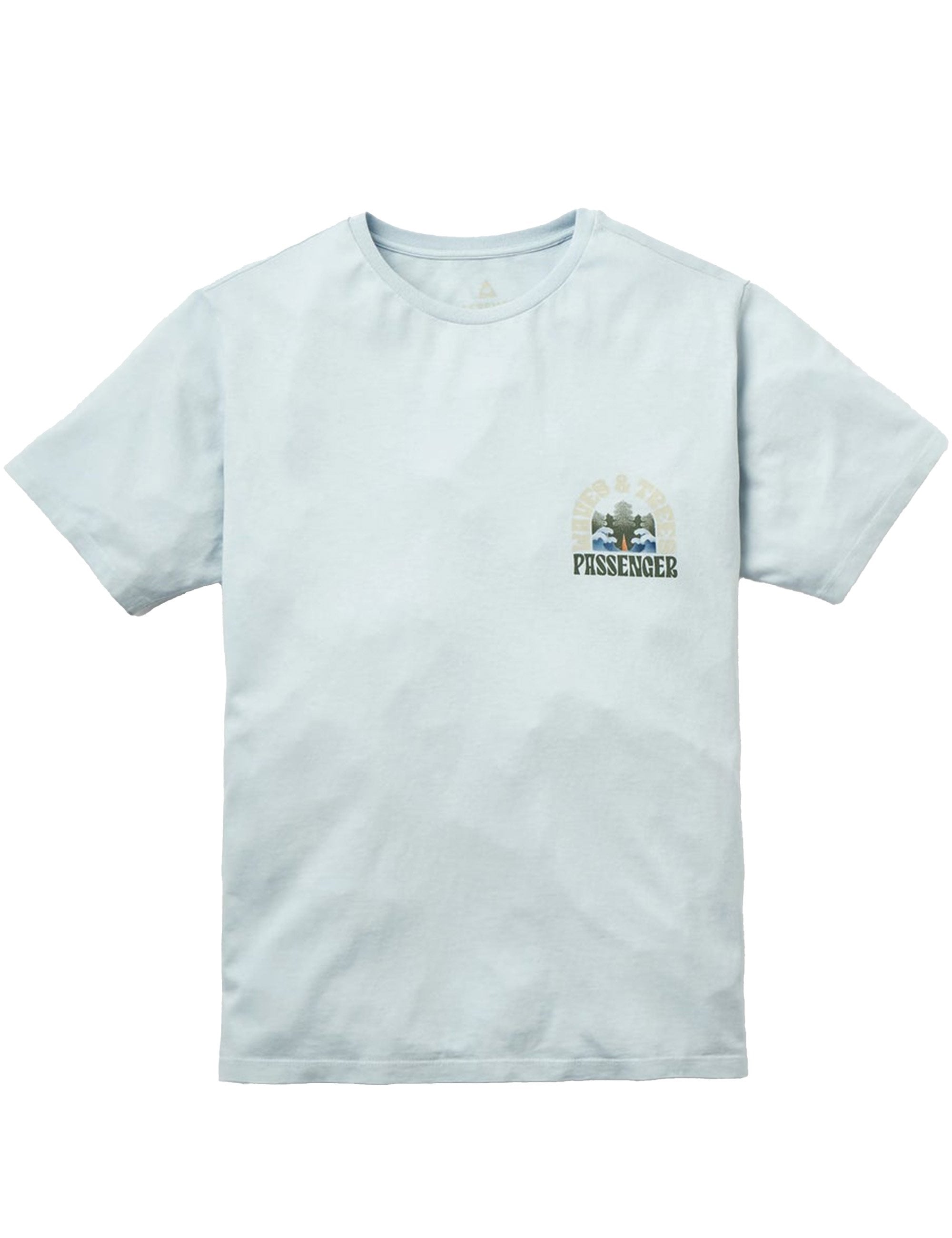 Passenger Outsiders Recycled Cotton T-Shirt - Ice Blue
