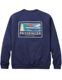 Roamer Recycled Cotton Crew Sweat - Rich Navy