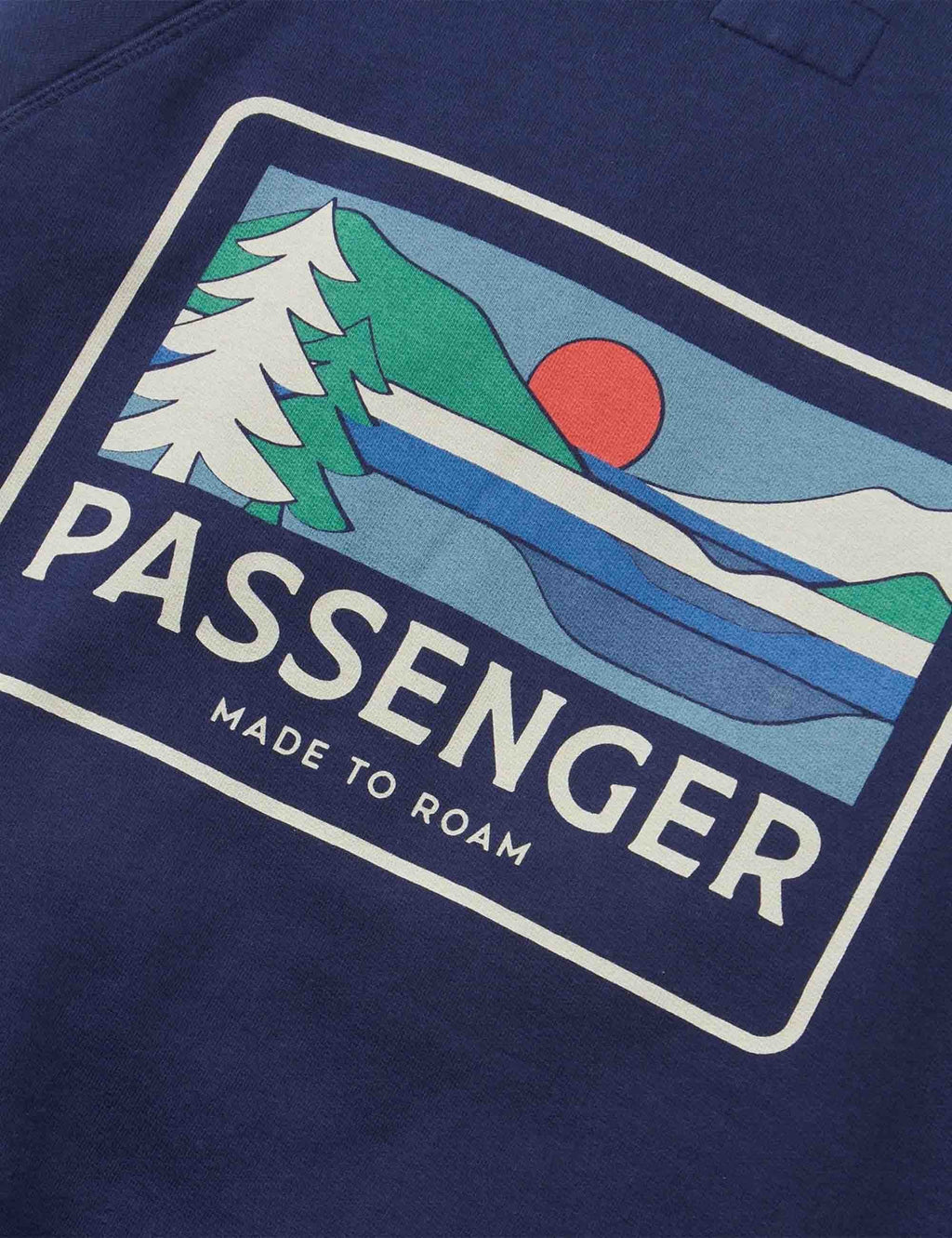 Roamer Recycled Cotton Crew Sweat - Rich Navy