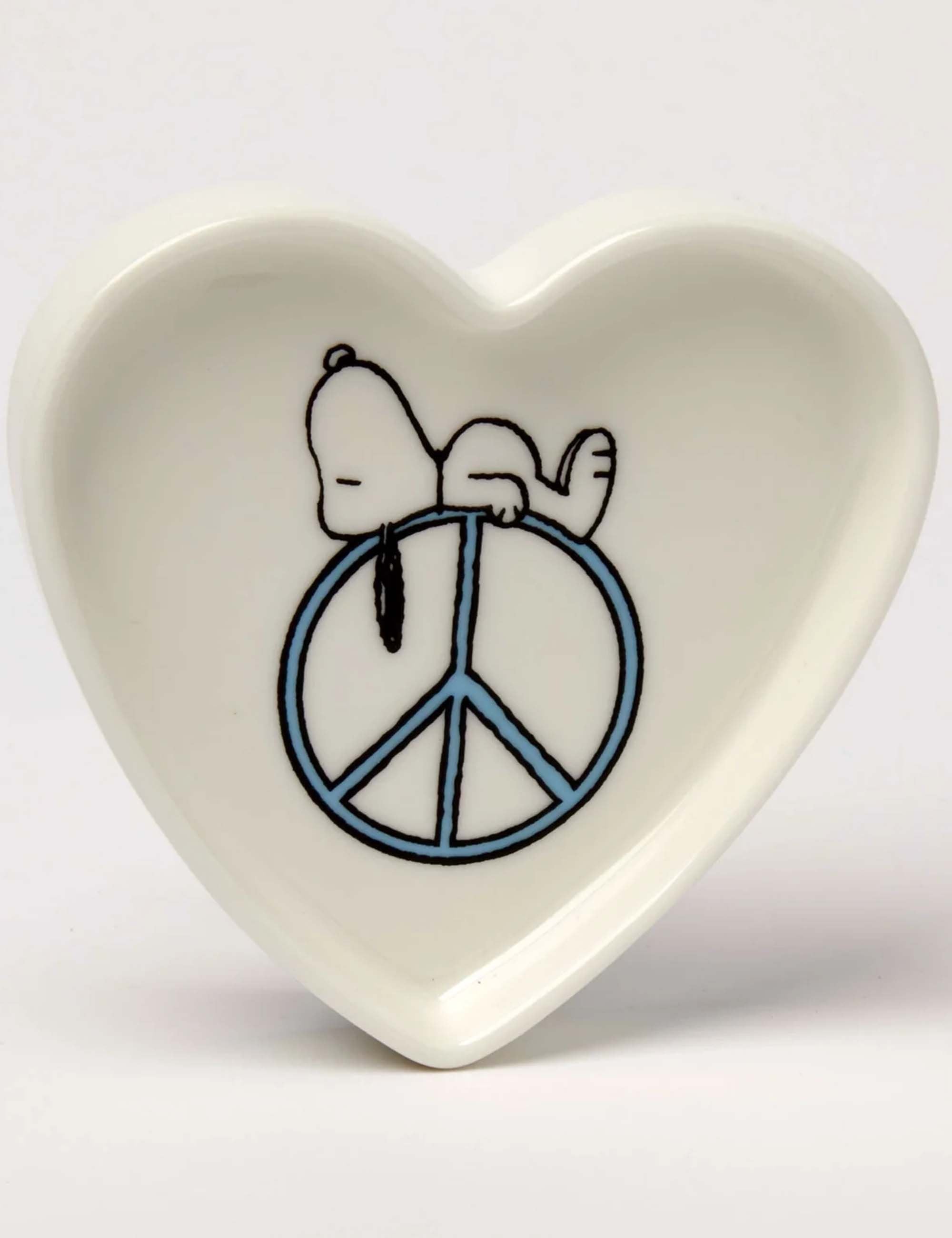 Peanuts Snoopy Heart Trinket Tray - Peace