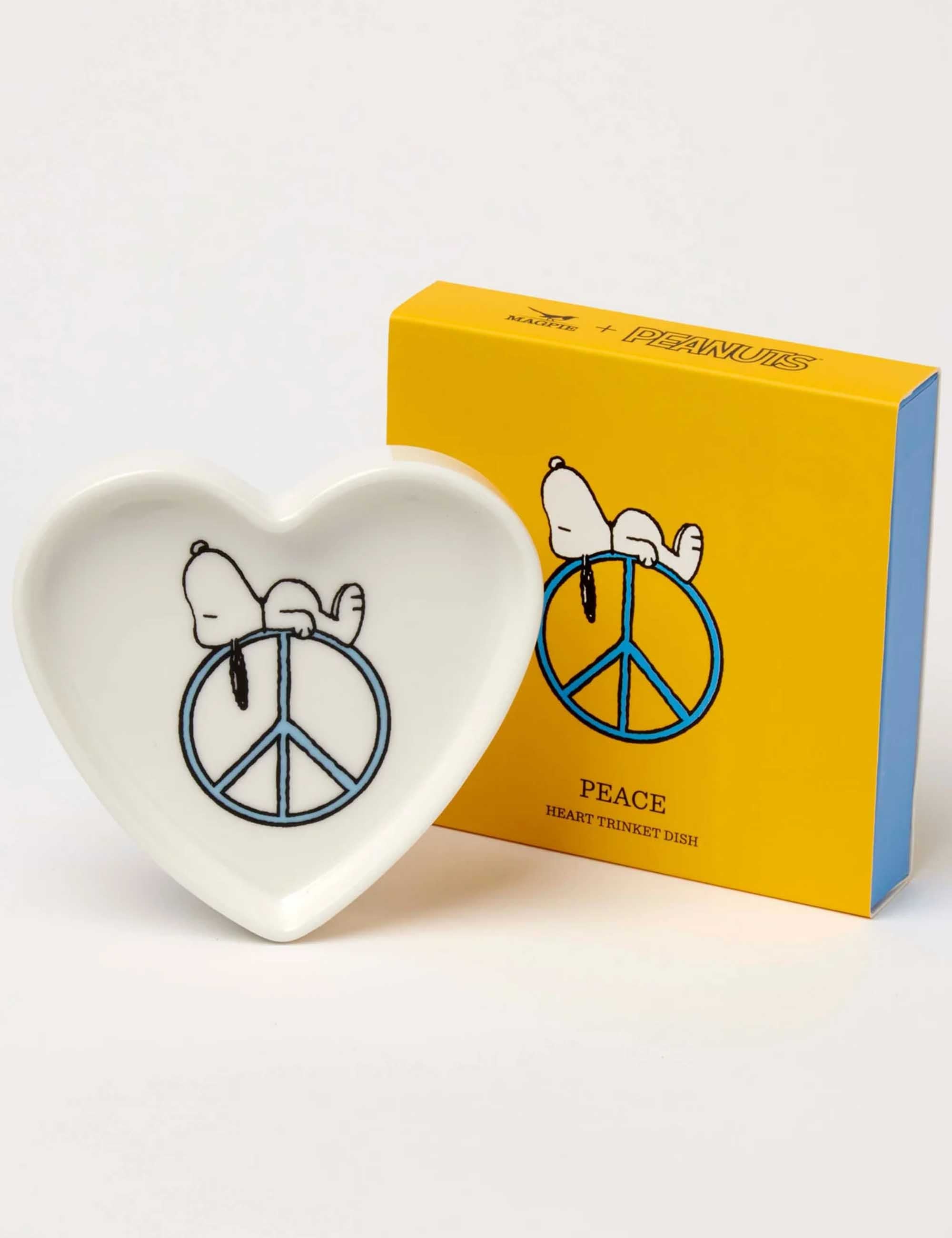 Peanuts Snoopy Heart Trinket Tray - Peace