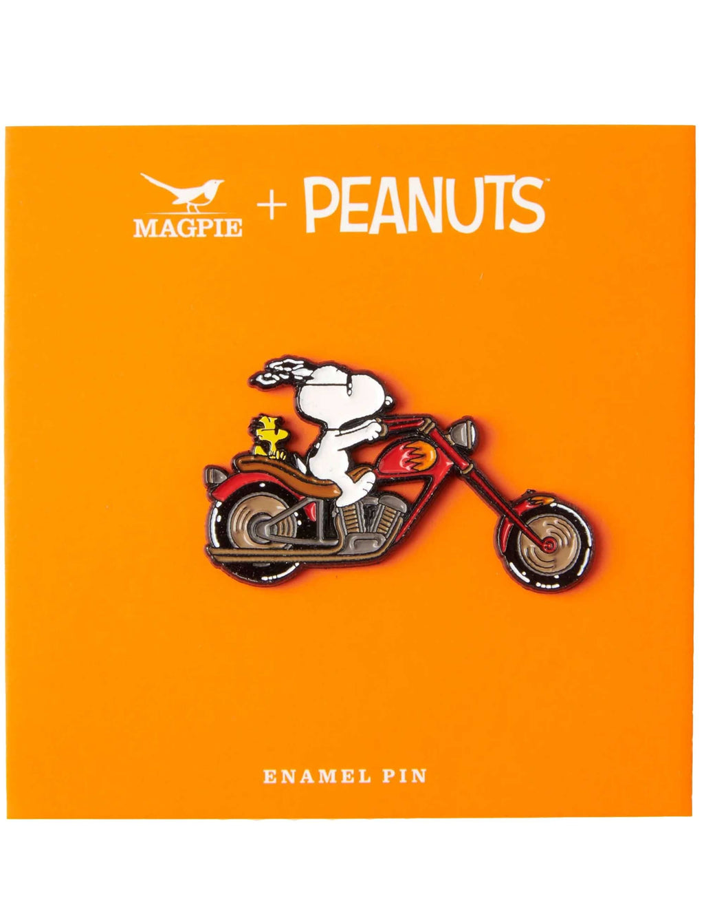 Snoopy Enamel Pin Badge - Vibes, Biker