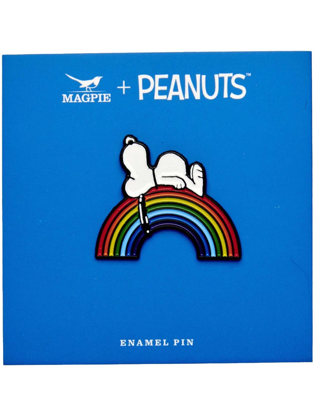 Snoopy Enamel Pin Badge - Good Vibes, Rainbow