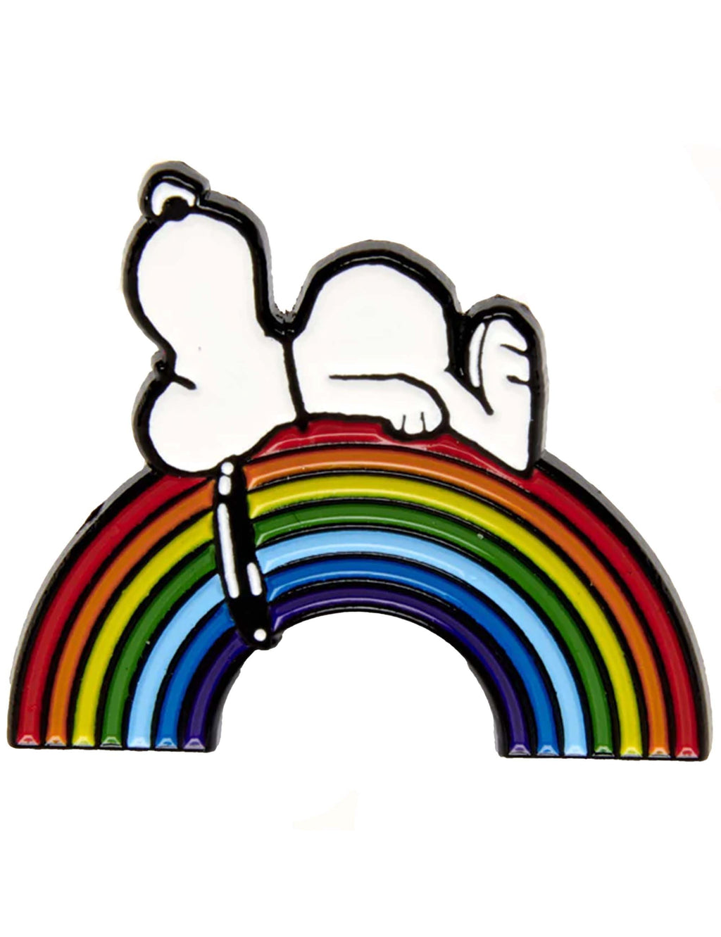 Snoopy Enamel Pin Badge - Good Vibes, Rainbow