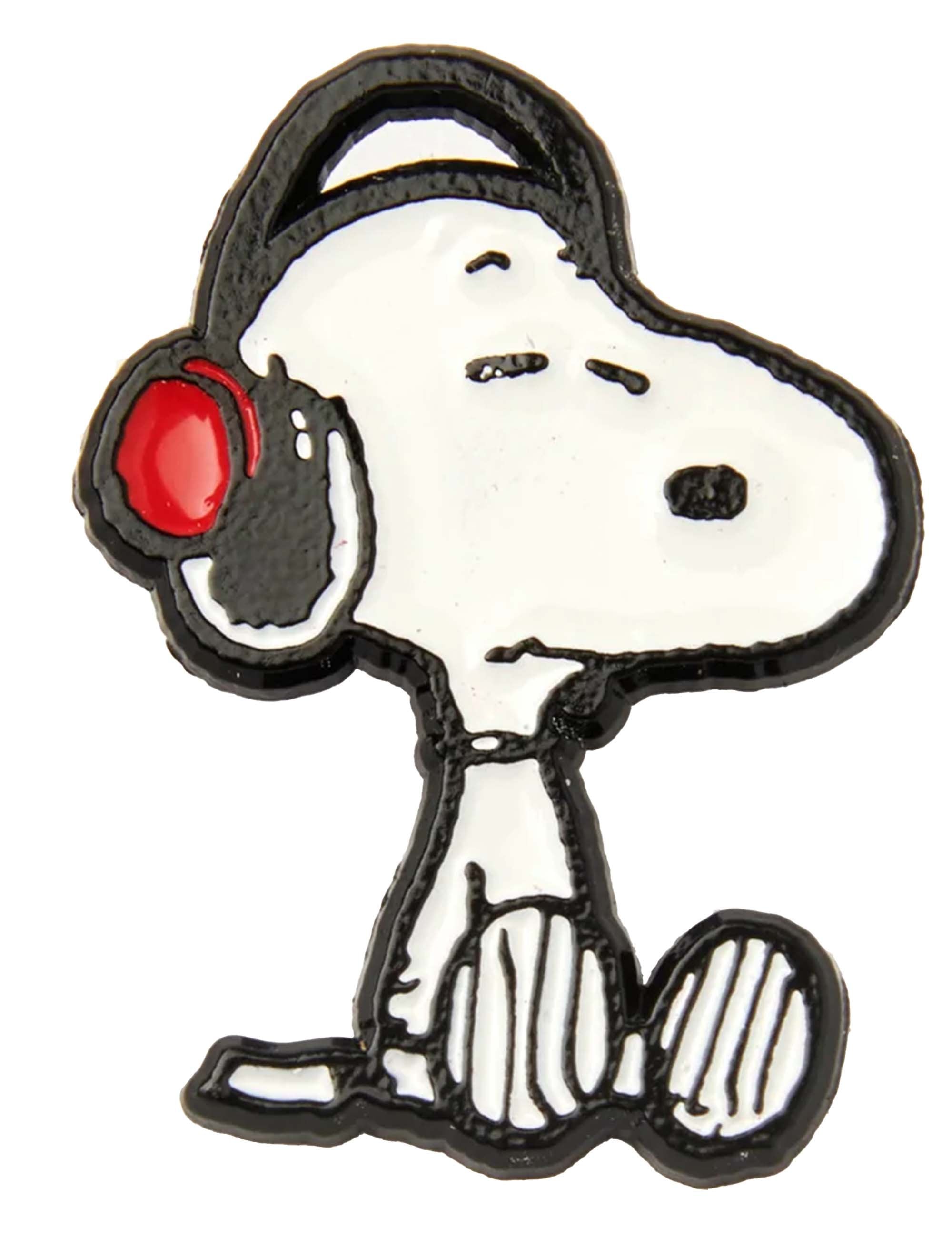 Peanuts Snoopy Enamel Pin Badge - Headphones