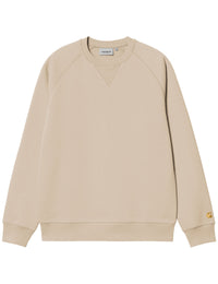 Chase Crew Sweatshirt - Fleur De Sel/Gold