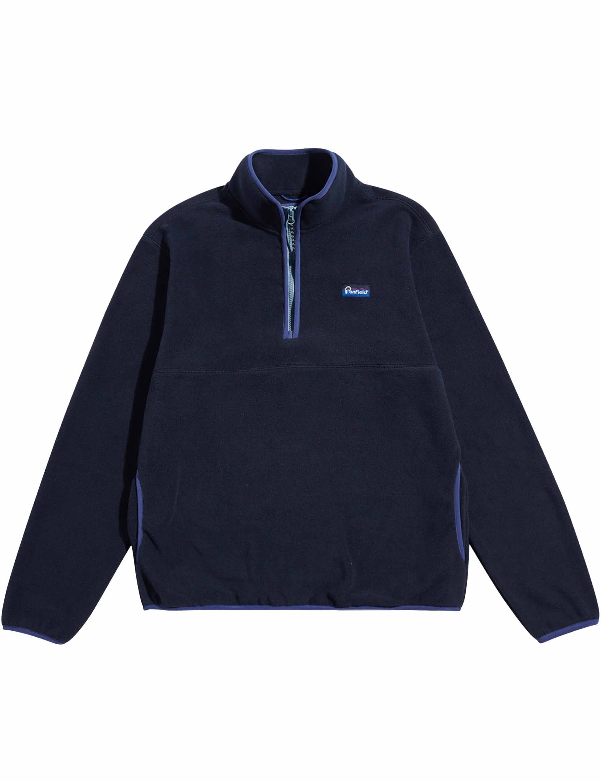 Penfield Graylock Quarter Zip Fleece Top - Navy Blazer