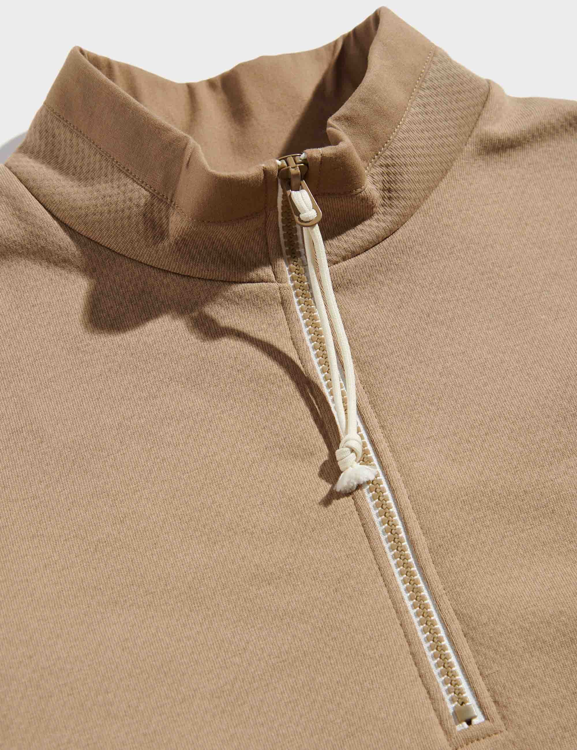 Penfield Fore Fray Quarter Zip Fleece Top - Lead Grey