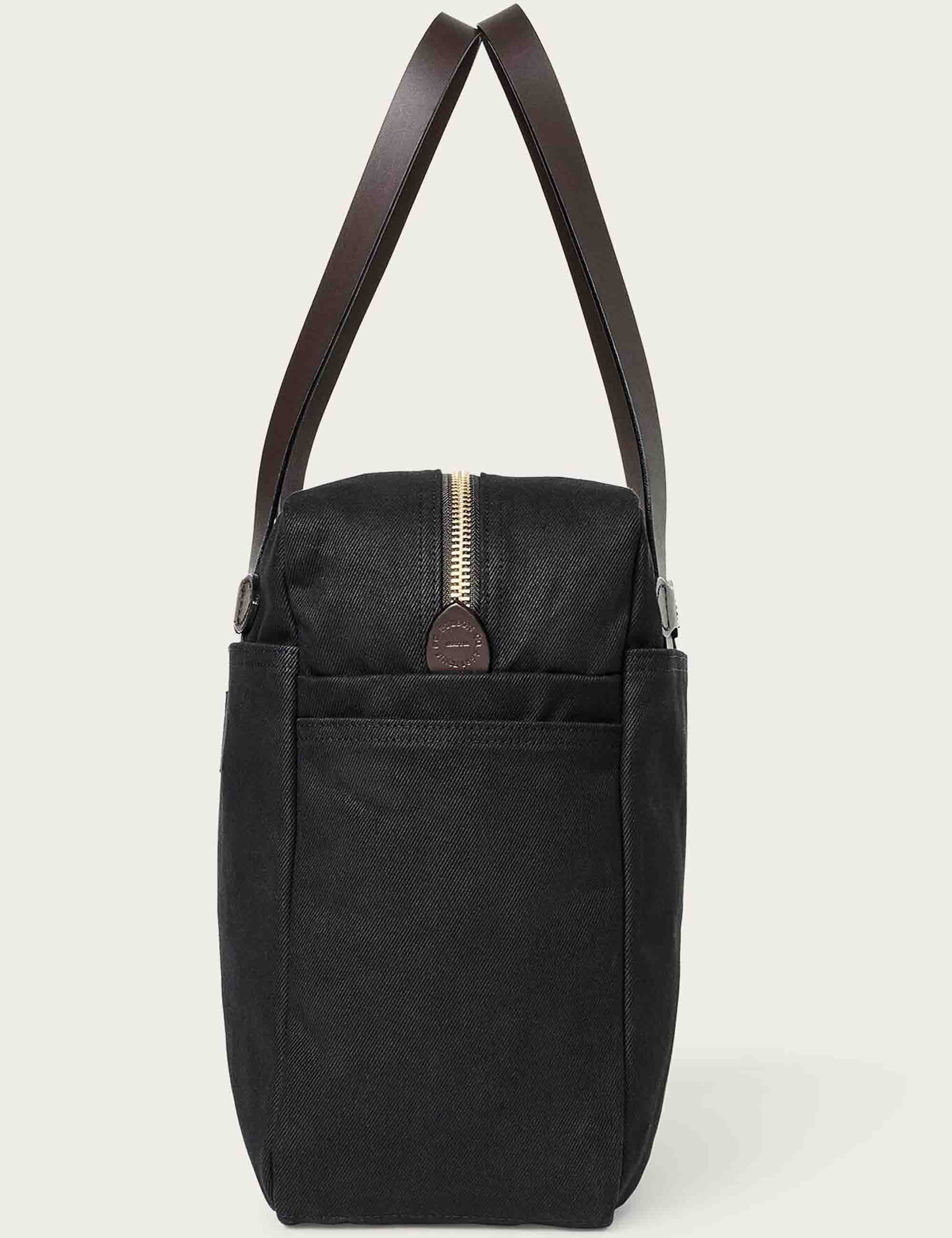 Tote Bag w/Zipper - Black