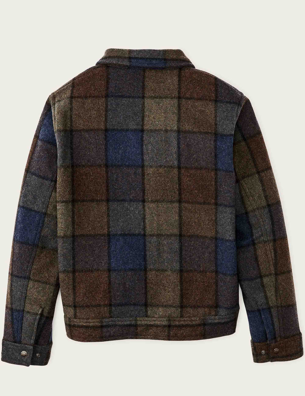 Mackinaw Wool Work Jacket - Blue/Brown/Gray Plaid