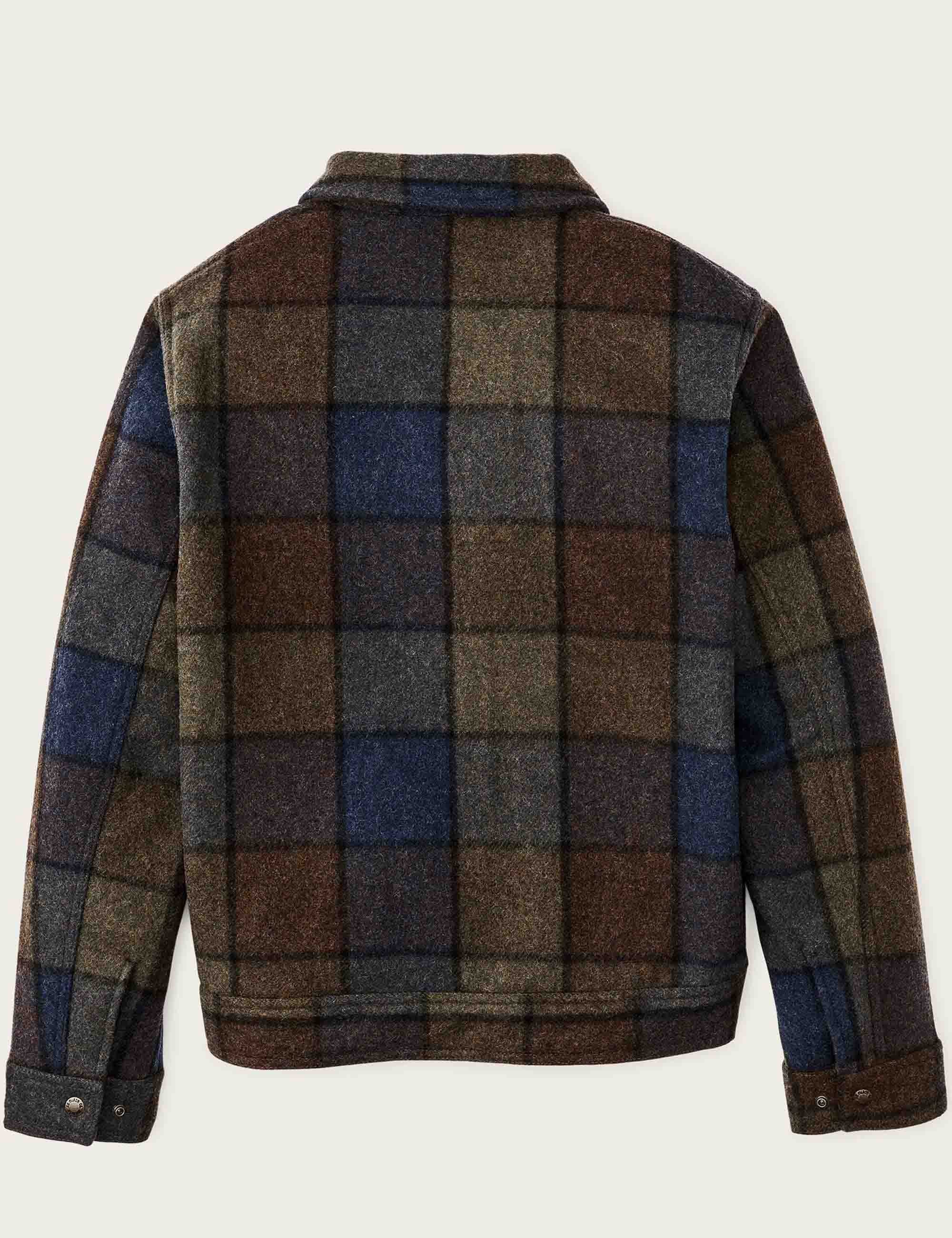 Mackinaw Wool Work Jacket - Blue/Brown/Gray Plaid