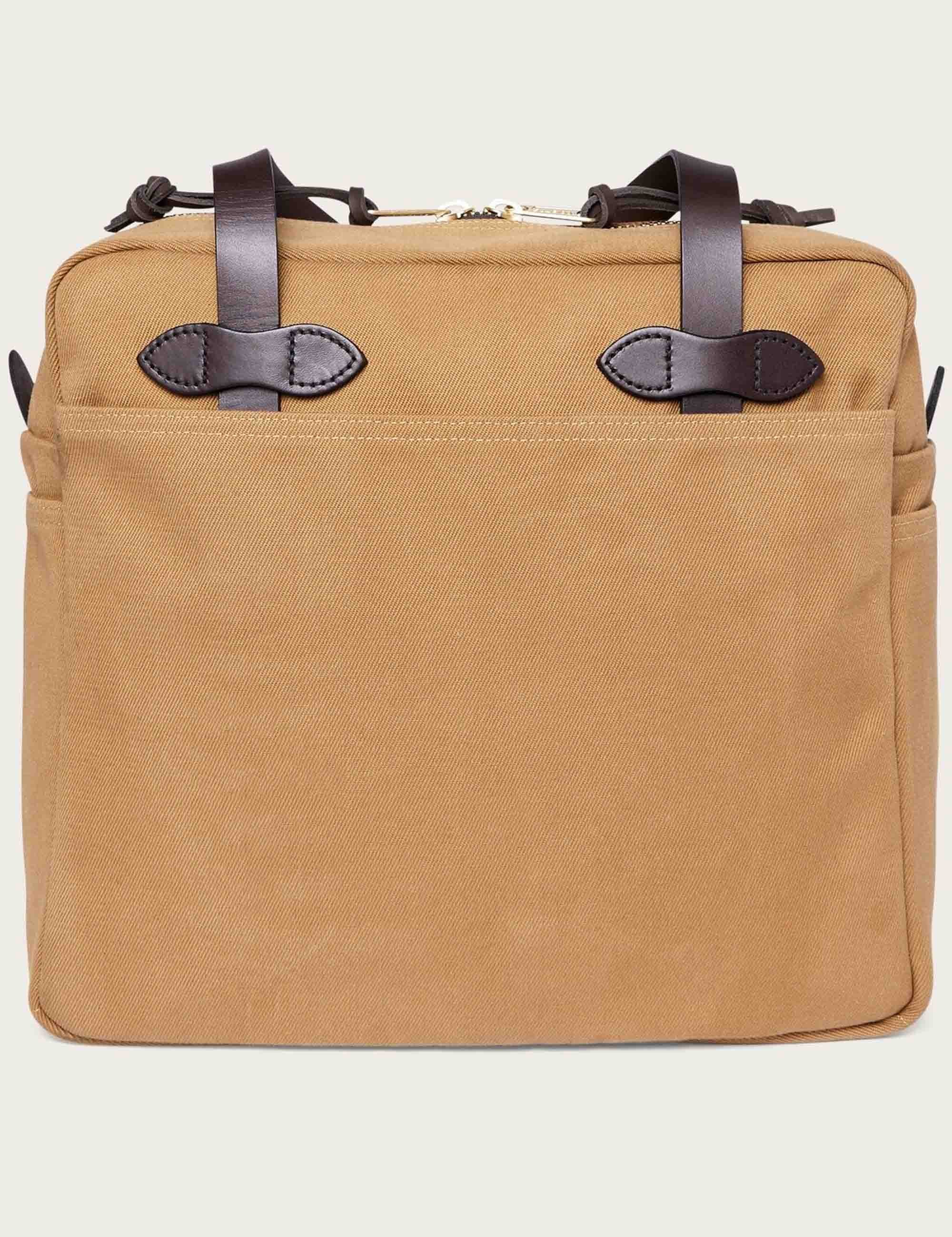 Tote Bag w/Zipper - Tan