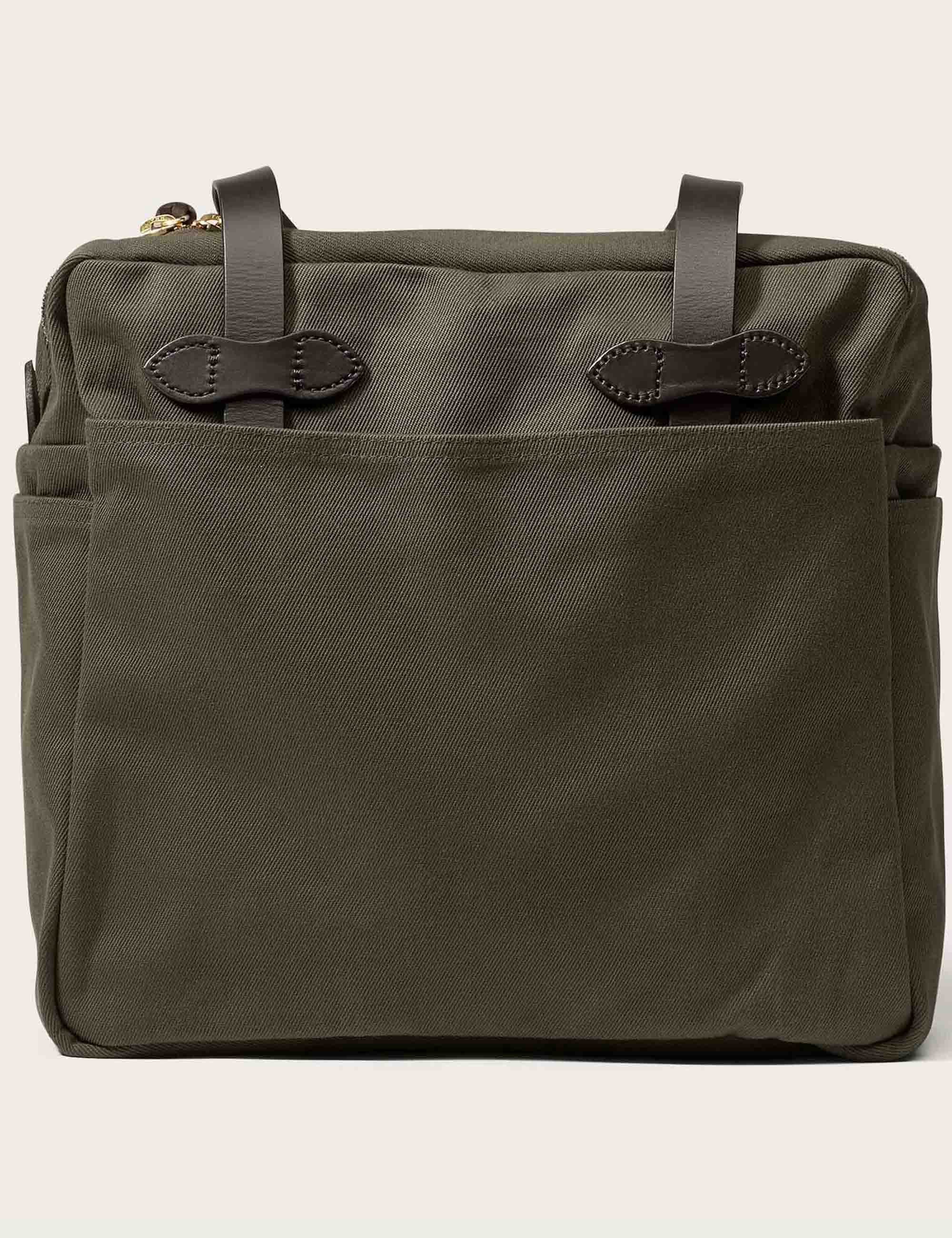 Tote Bag w/Zipper - Tan