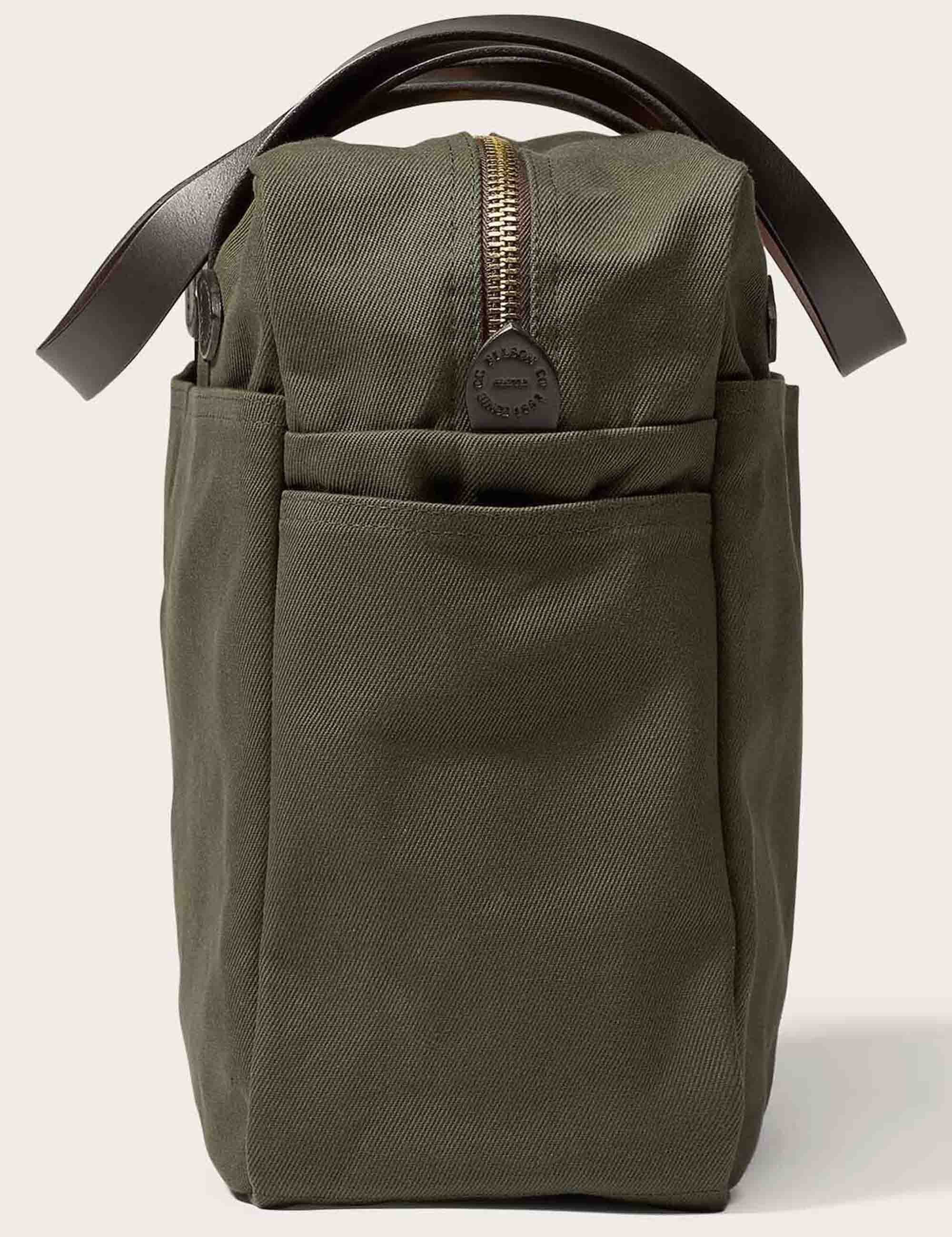 Tote Bag w/Zipper - Tan