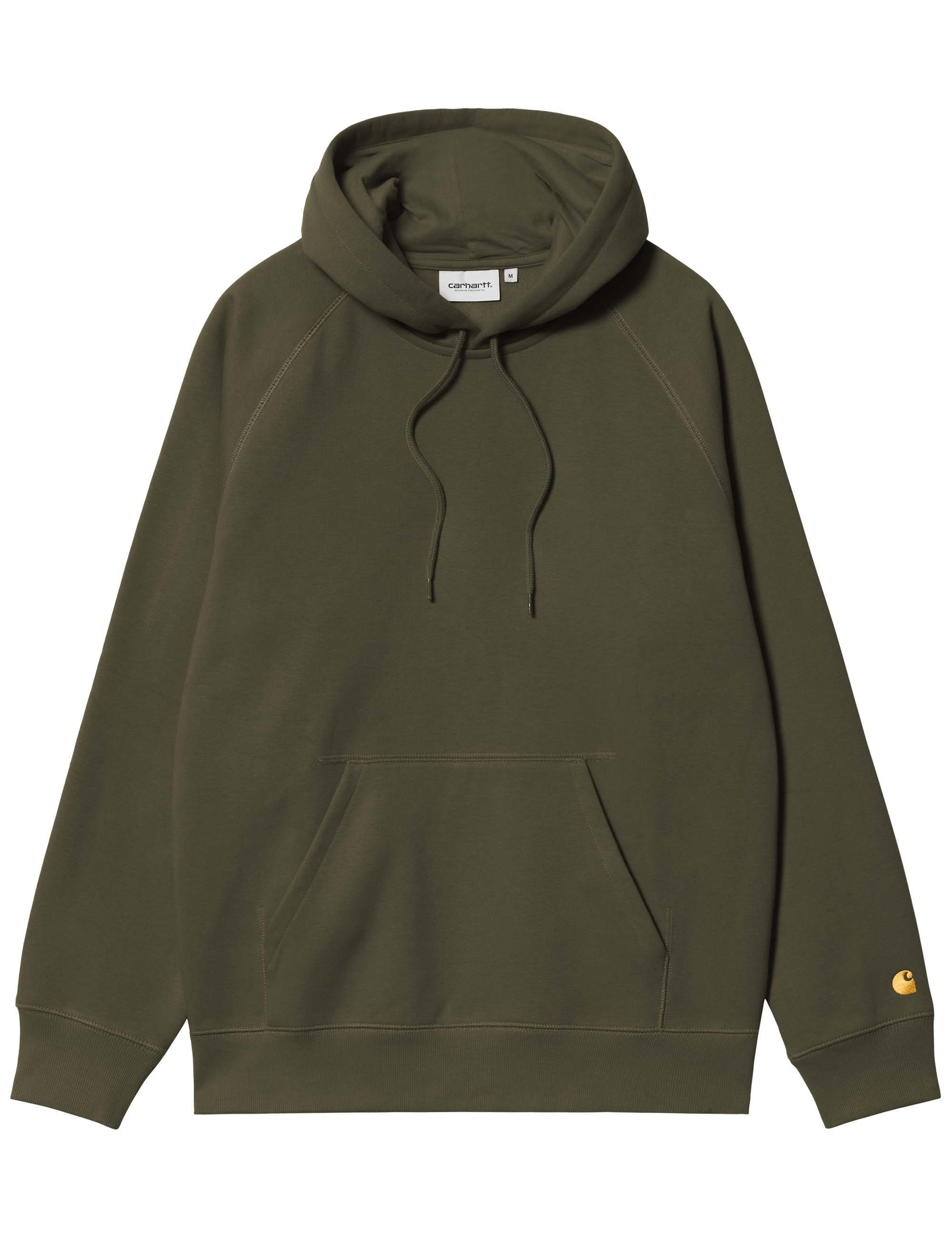 Carhartt WIP Chase Hooded Sweat - Olive/Gold