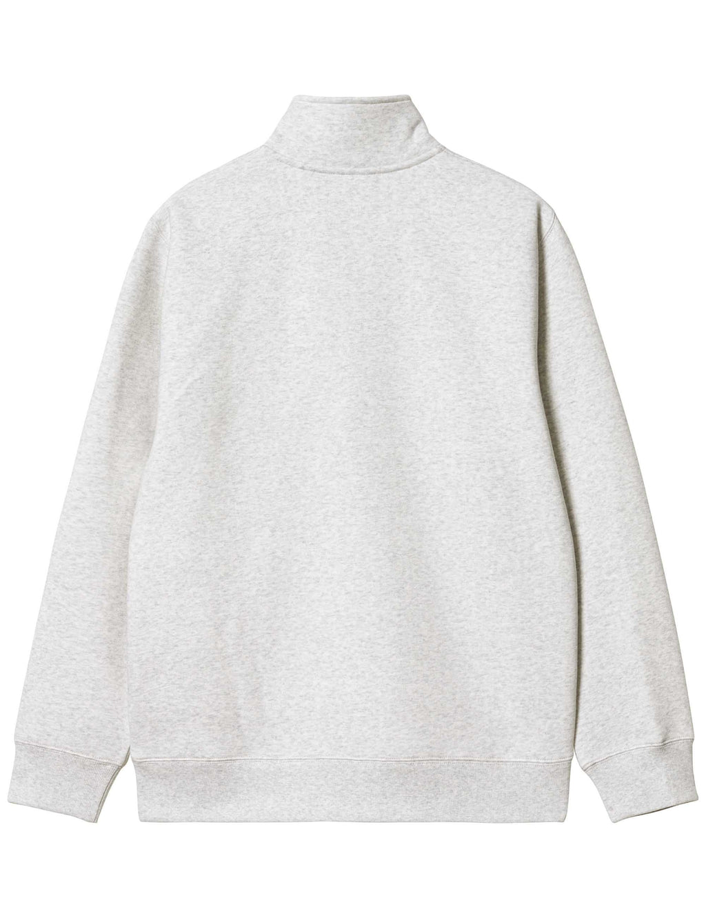 Chase Zip Neck Sweat - Ash Heather/Gold