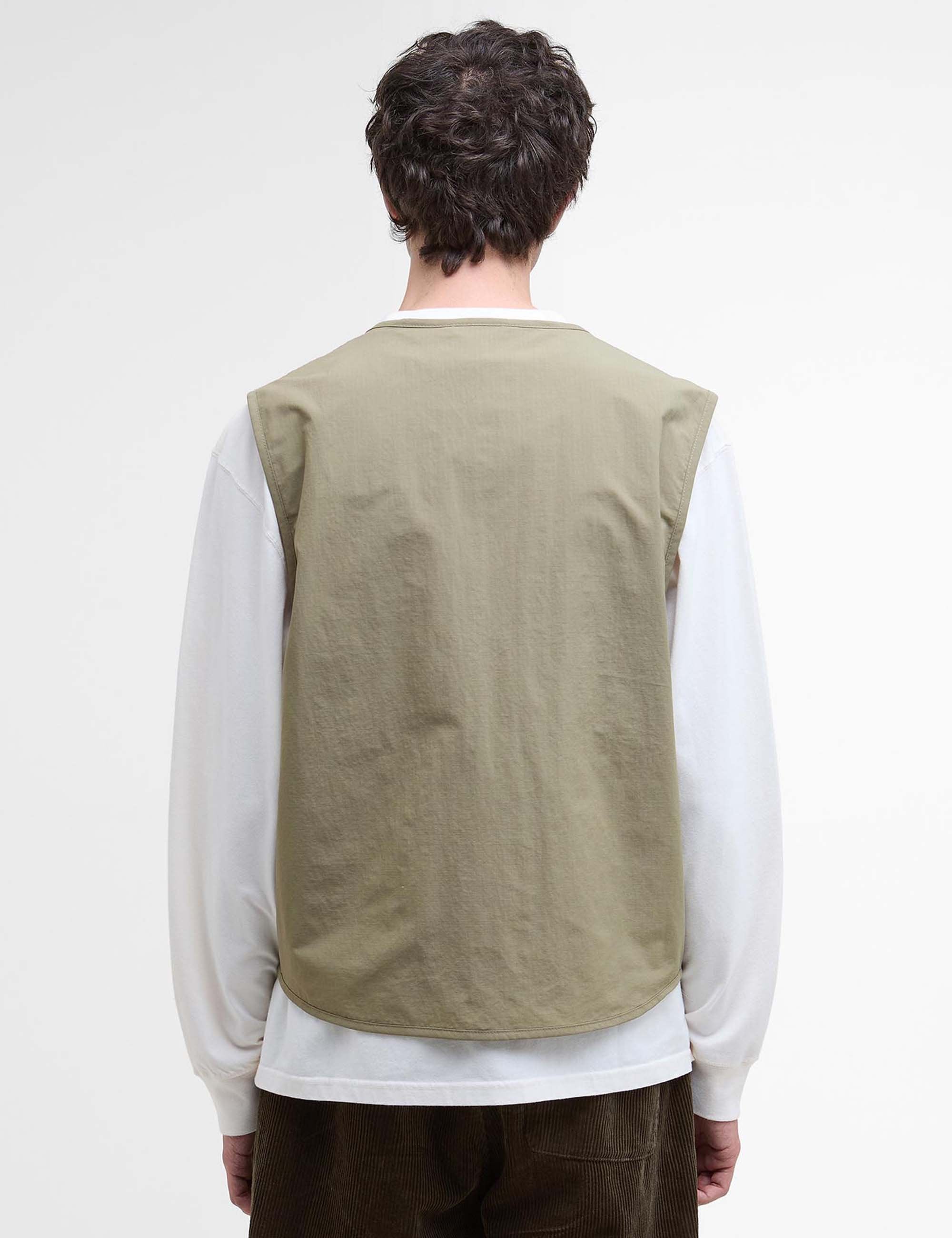 Barbour Editor Utility Casual Vest - British Khaki