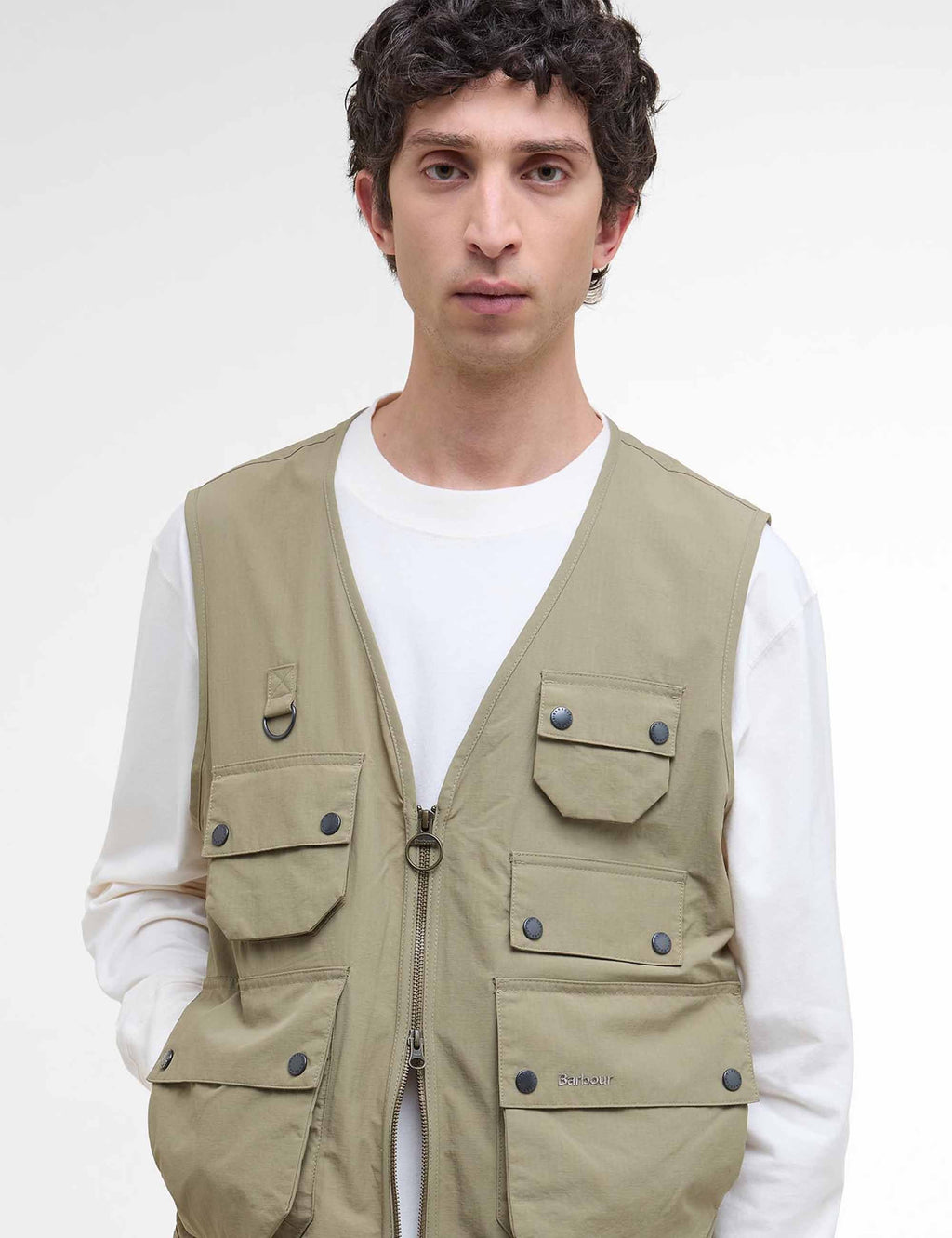 Editor Utility Casual Vest - British Khaki