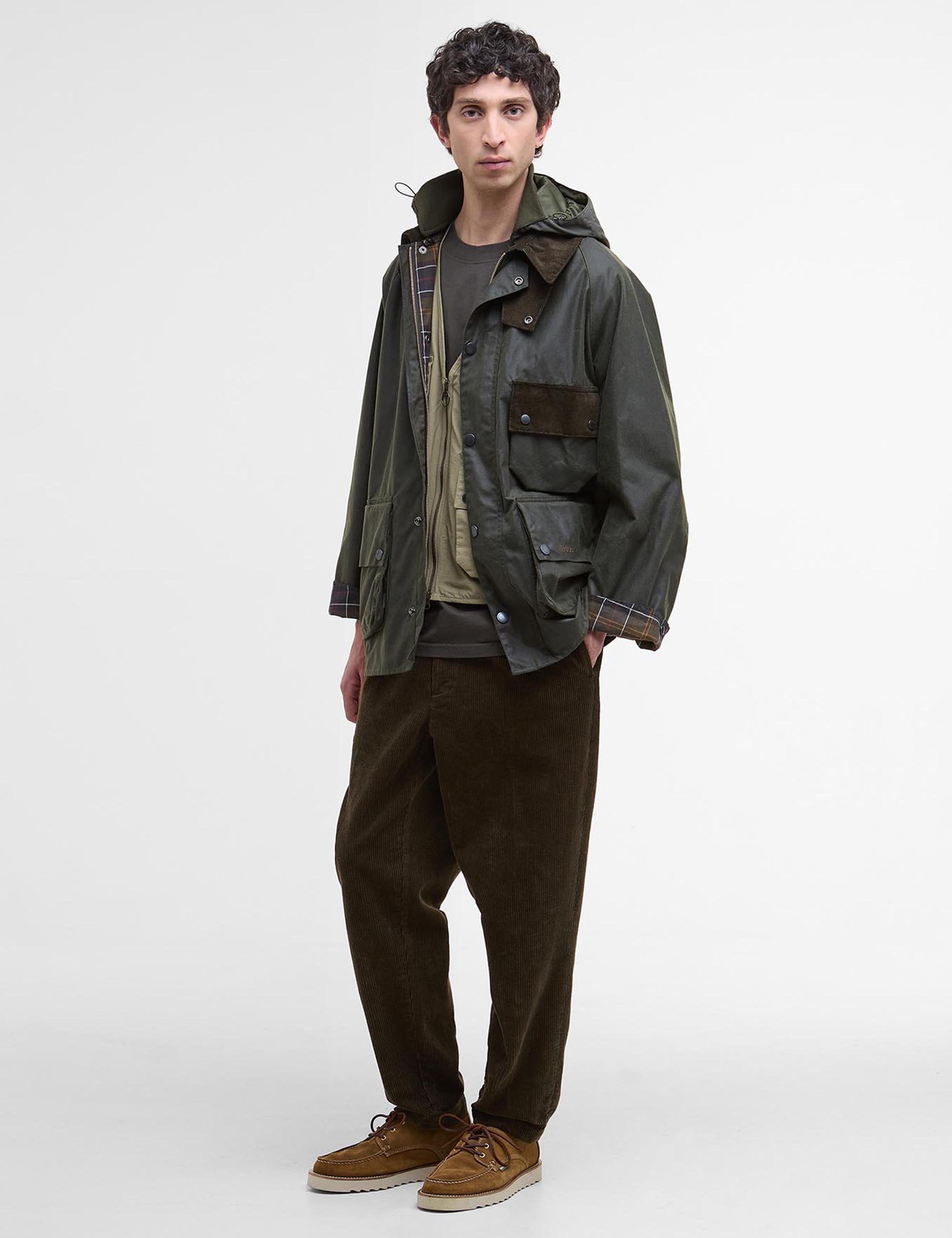 Barbour Solway Modified Wax Jacket - Olive