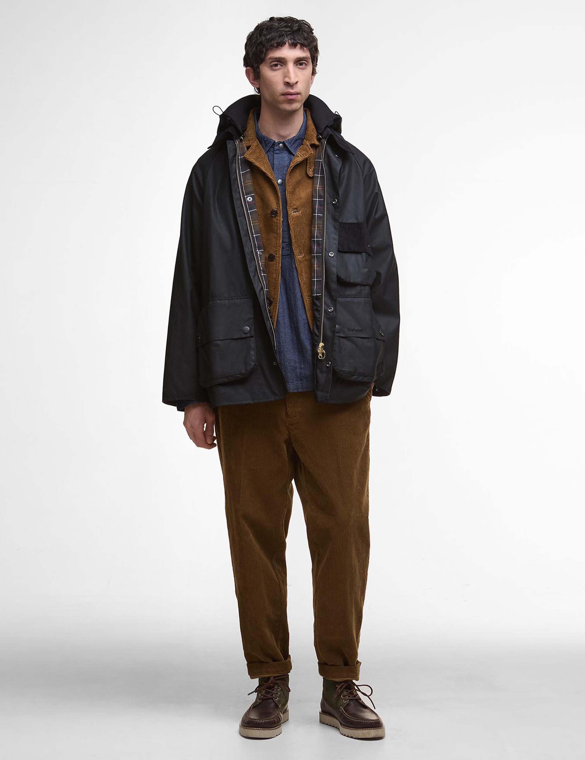 Barbour Solway Modified Wax Jacket - Black