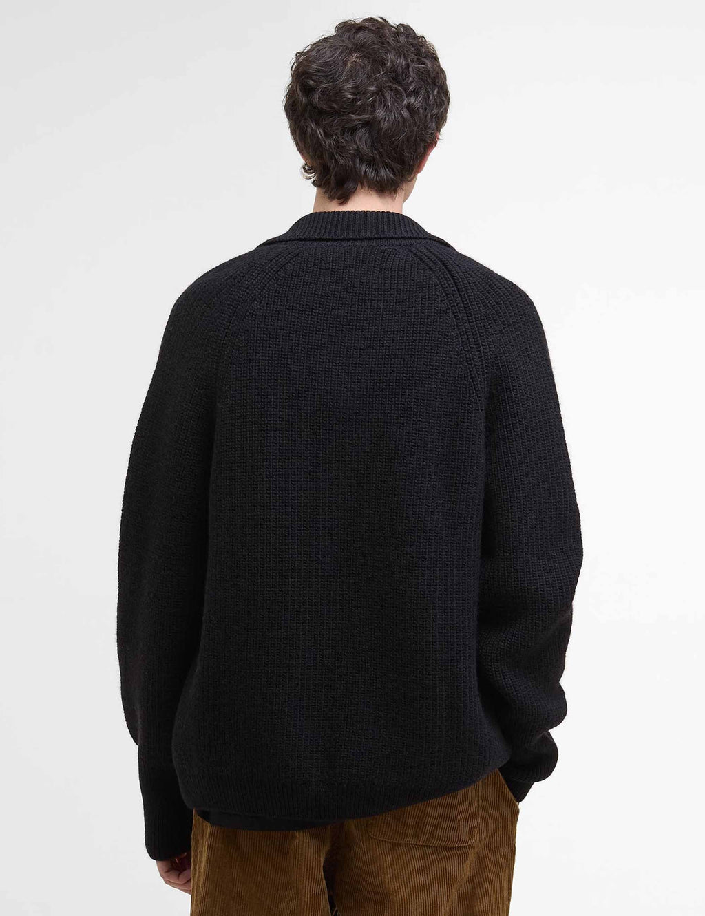 Garthman Zip Up Knit Jacket - Black