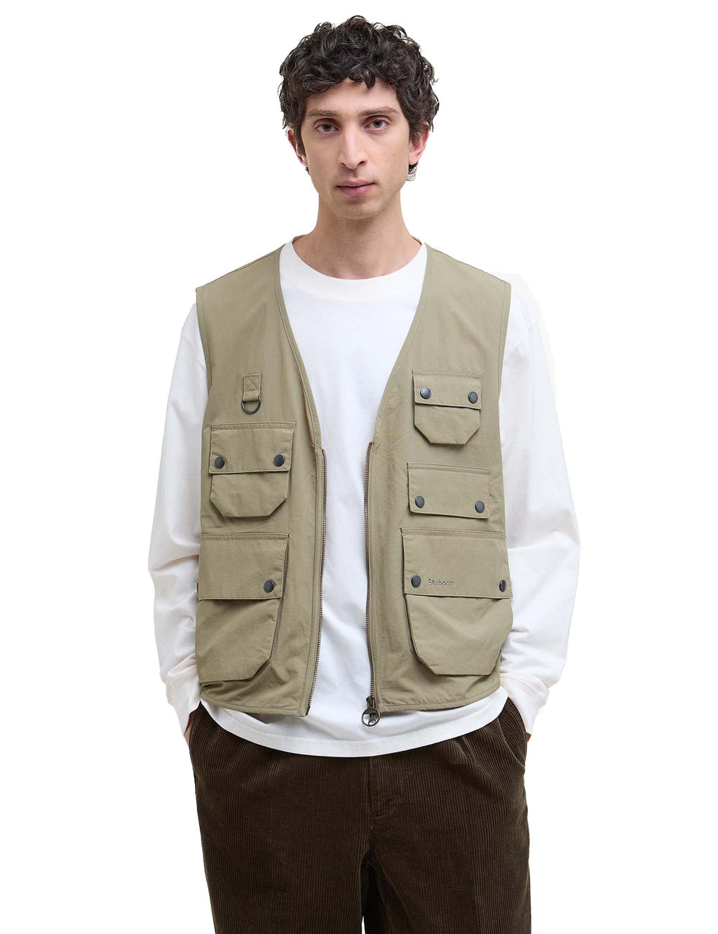 Editor Utility Casual Vest - British Khaki