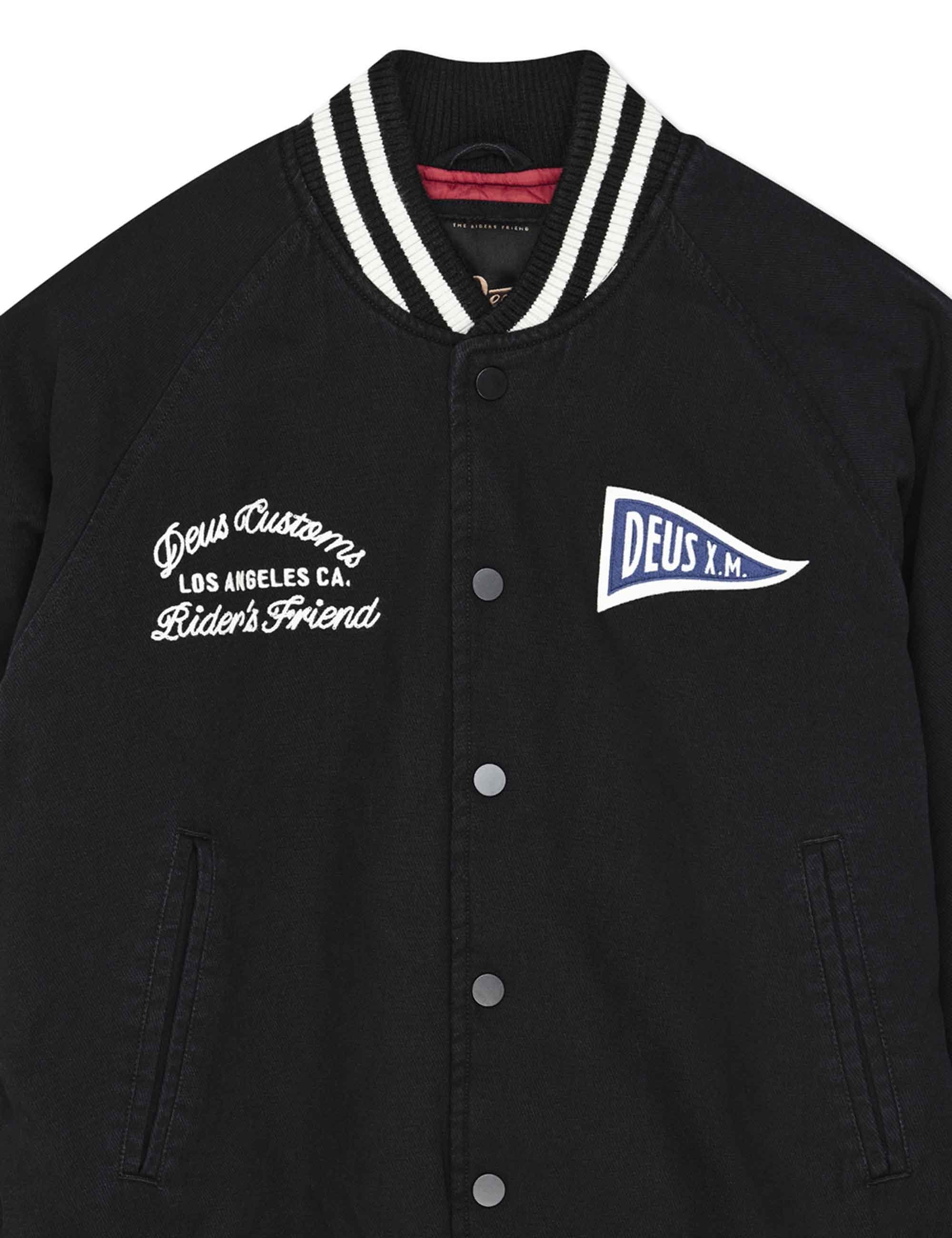 Deus Ex Machina Stadium Coach Jacket - Black