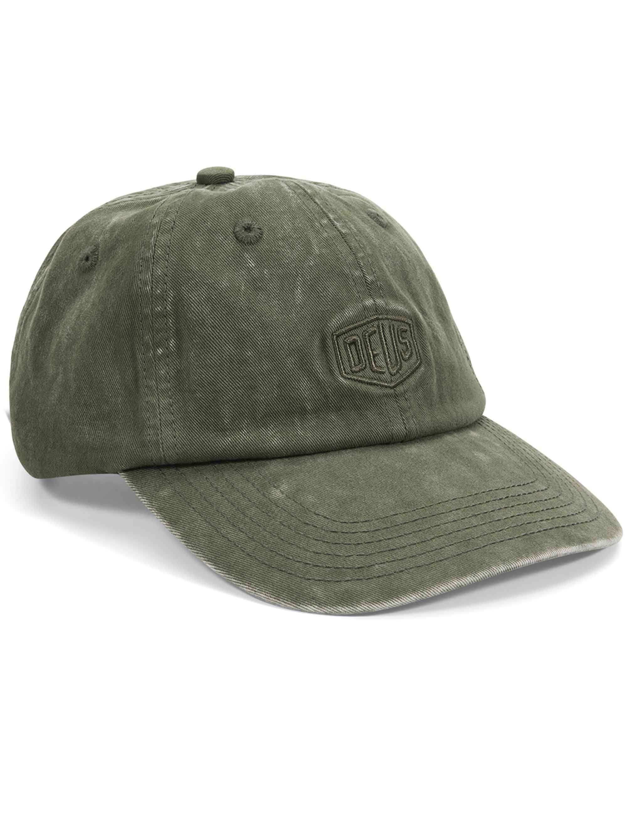 Deus Ex Machina Shield Garment Dyed Dad Cap - Cypress Green