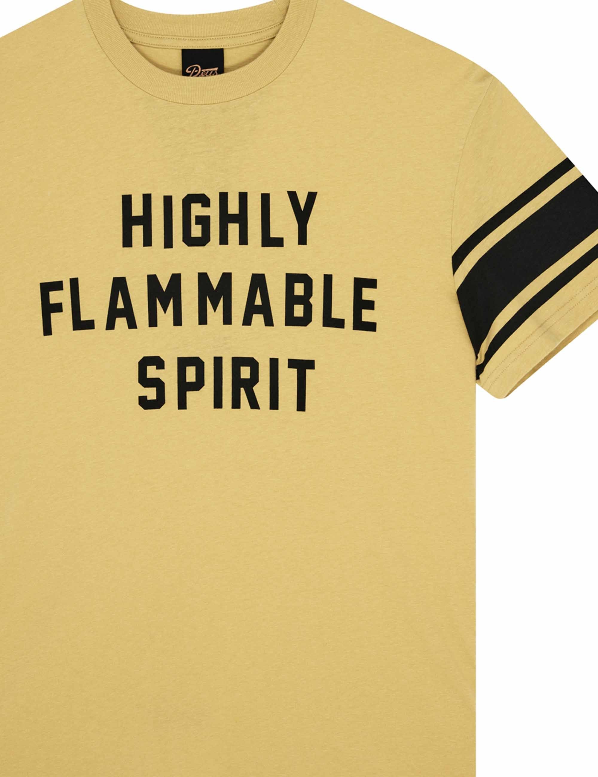 Deus Ex Machina Flammable T-Shirt - Mimosa Gold