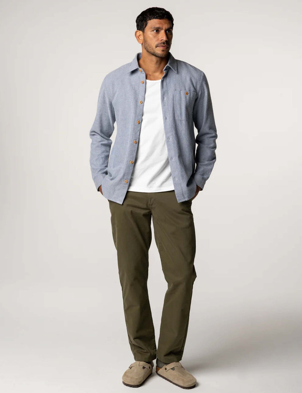 Gylly Shirt - Indigo Dobby