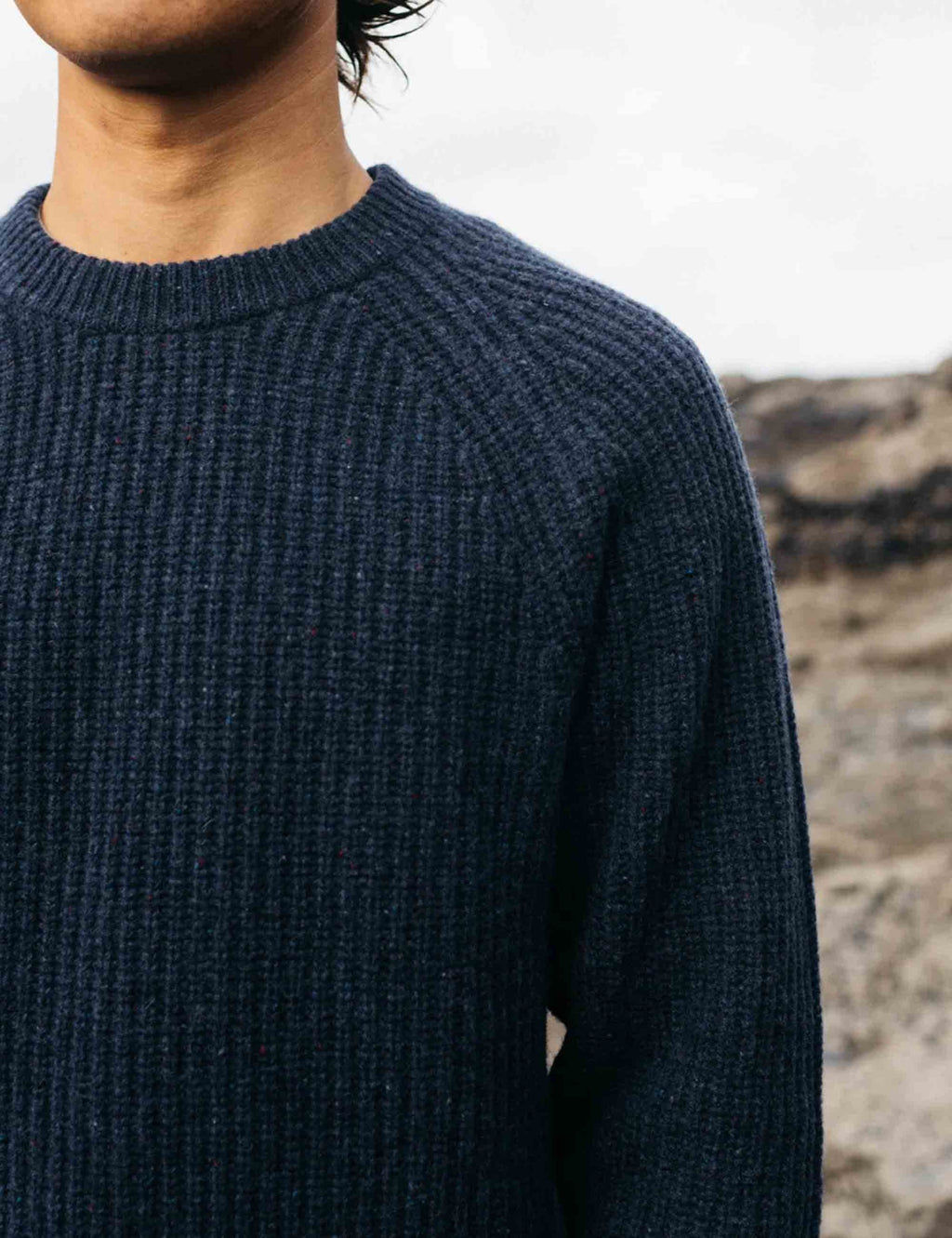Mora Wool Jumper - Navy