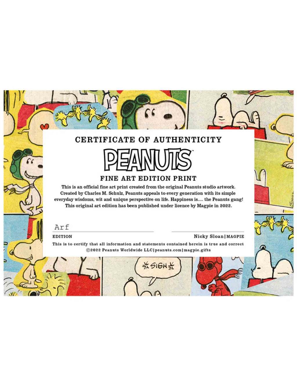 Snoopy Framed Art Print - Arf