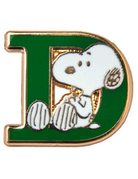 Snoopy Alphabet Enamel Pin Badge - Letter D