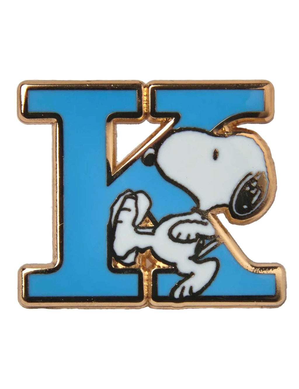 Snoopy Alphabet Enamel Pin Badge - Letter K