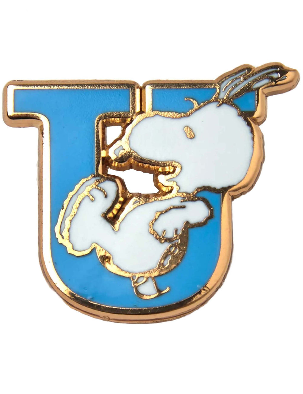 Snoopy Alphabet Enamel Pin Badge - Letter U
