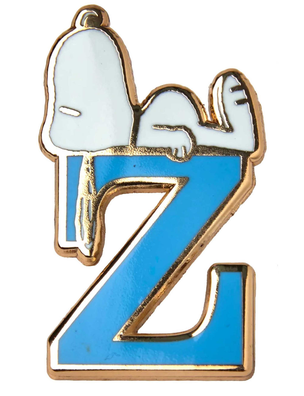 Snoopy Alphabet Enamel Pin Badge - Letter Z