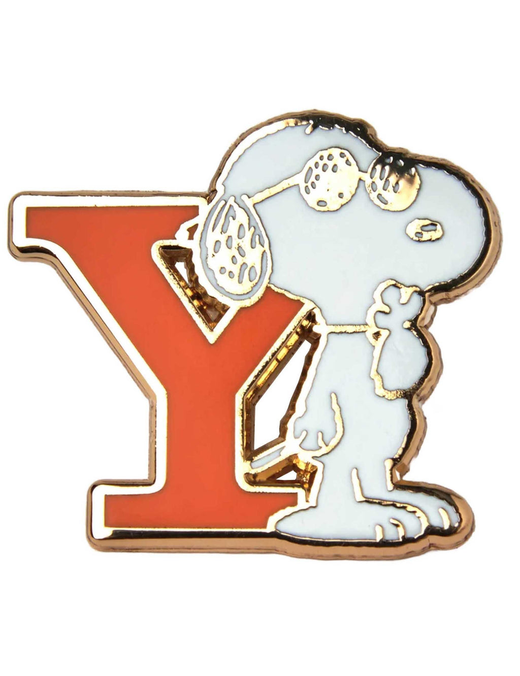 Snoopy Alphabet Enamel Pin Badge - Letter Y