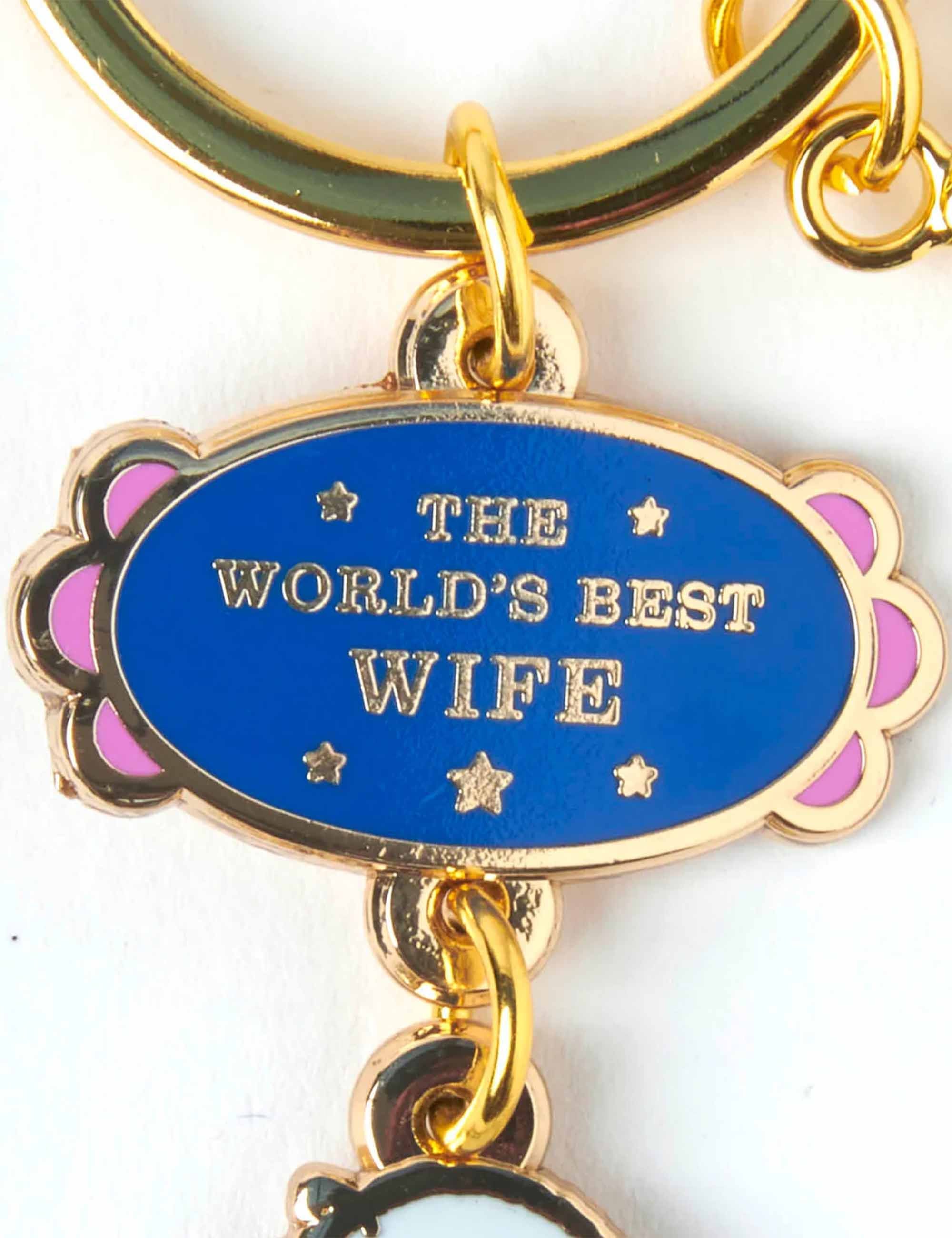 Snoopy World's Best Keychain - Wife