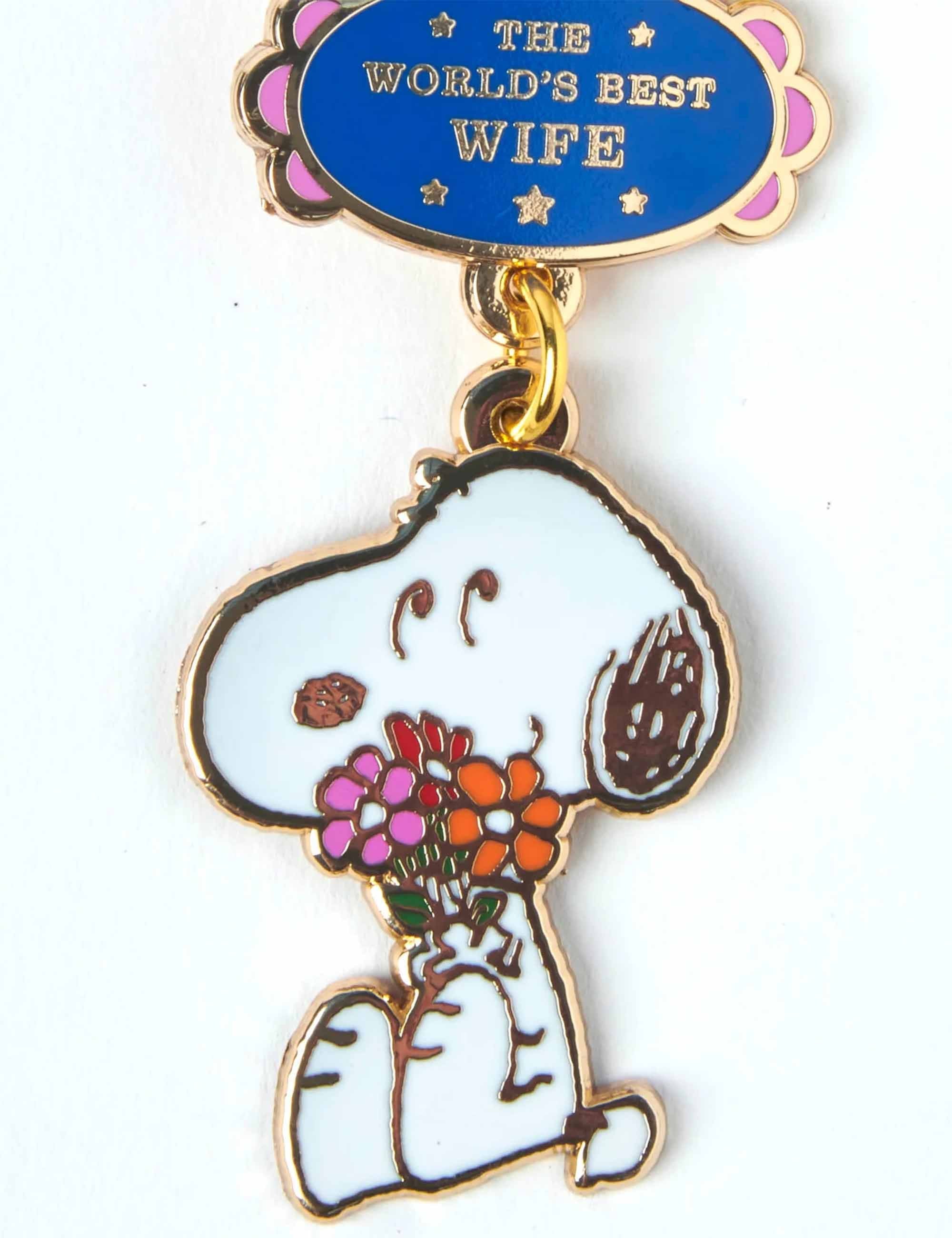 Snoopy World's Best Keychain - Wife