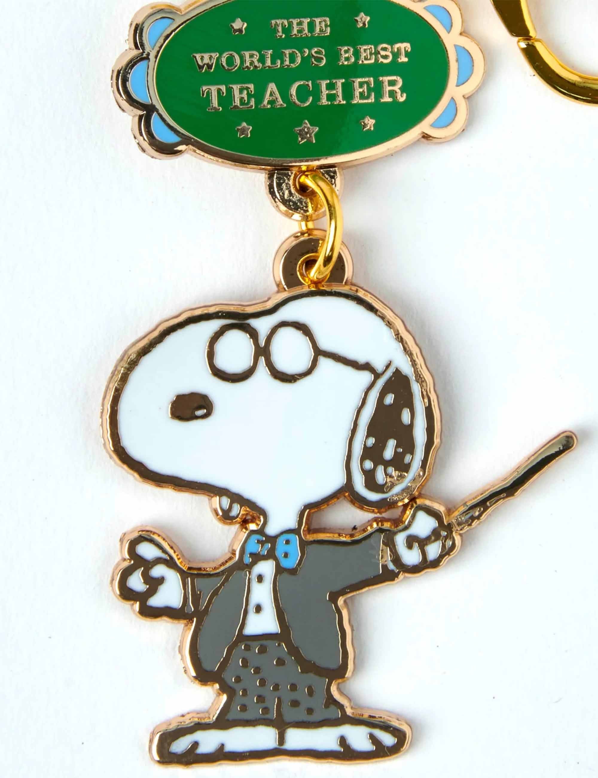 Peanuts Snoopy World's Best Keychain - Teacher
