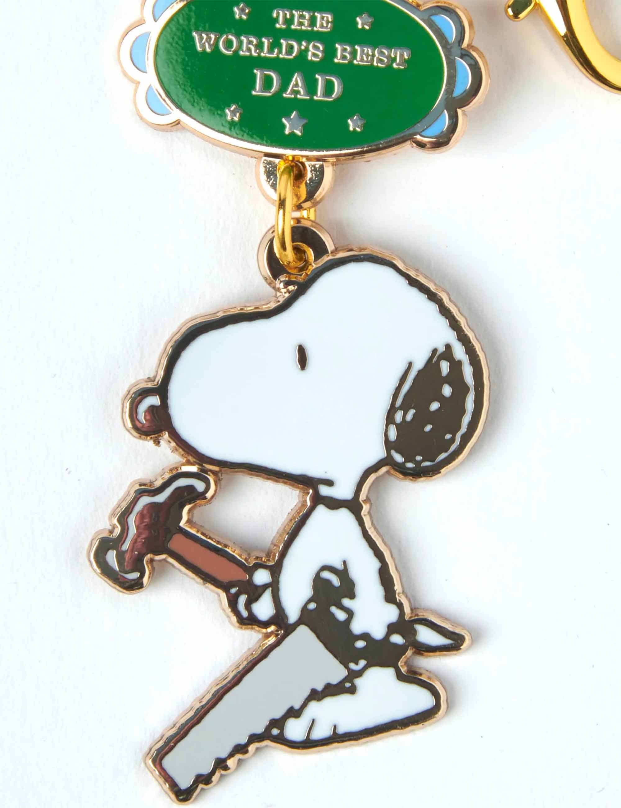 Snoopy World's Best Keychain - Dad