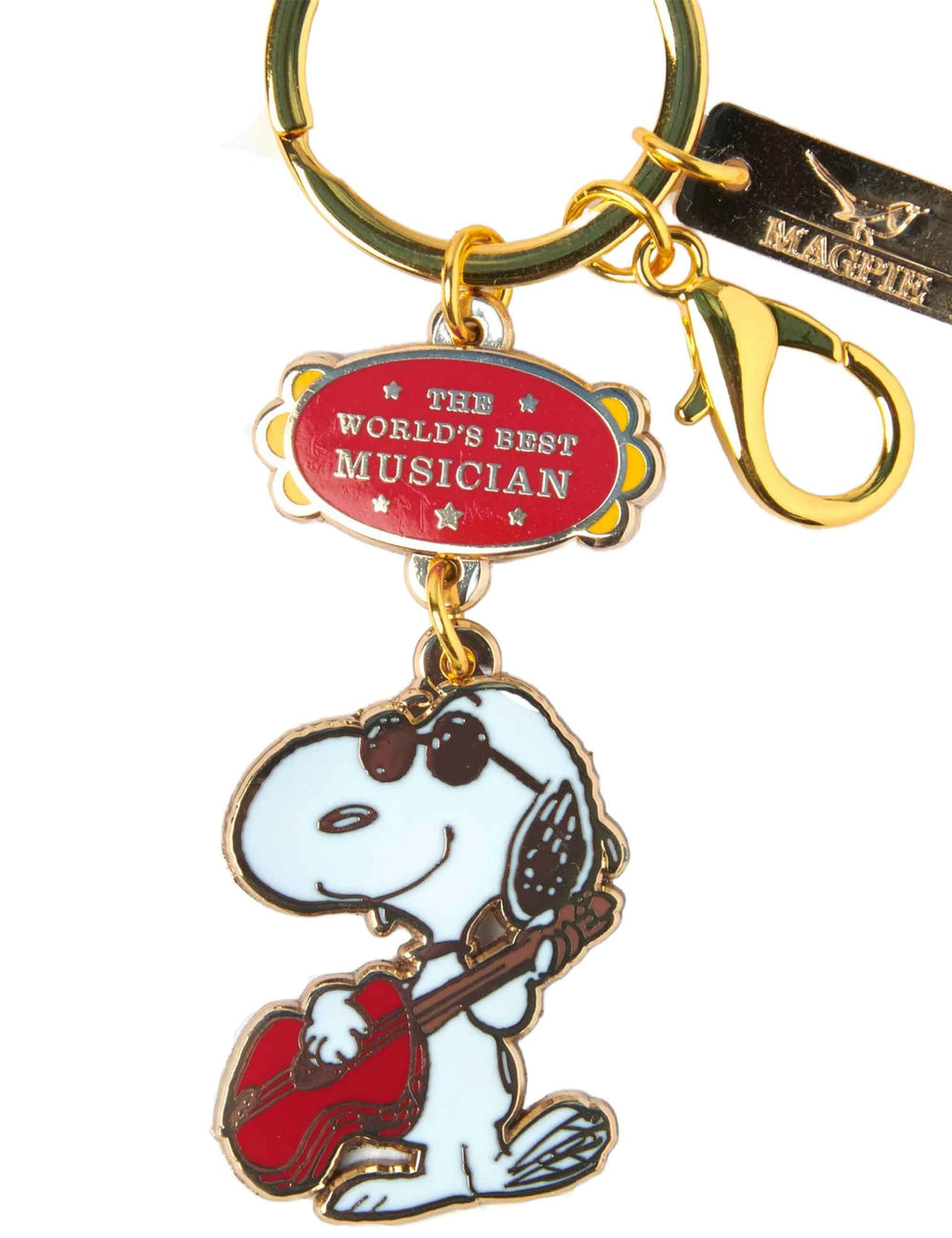 Snoopy World's Best Keychain - Musician