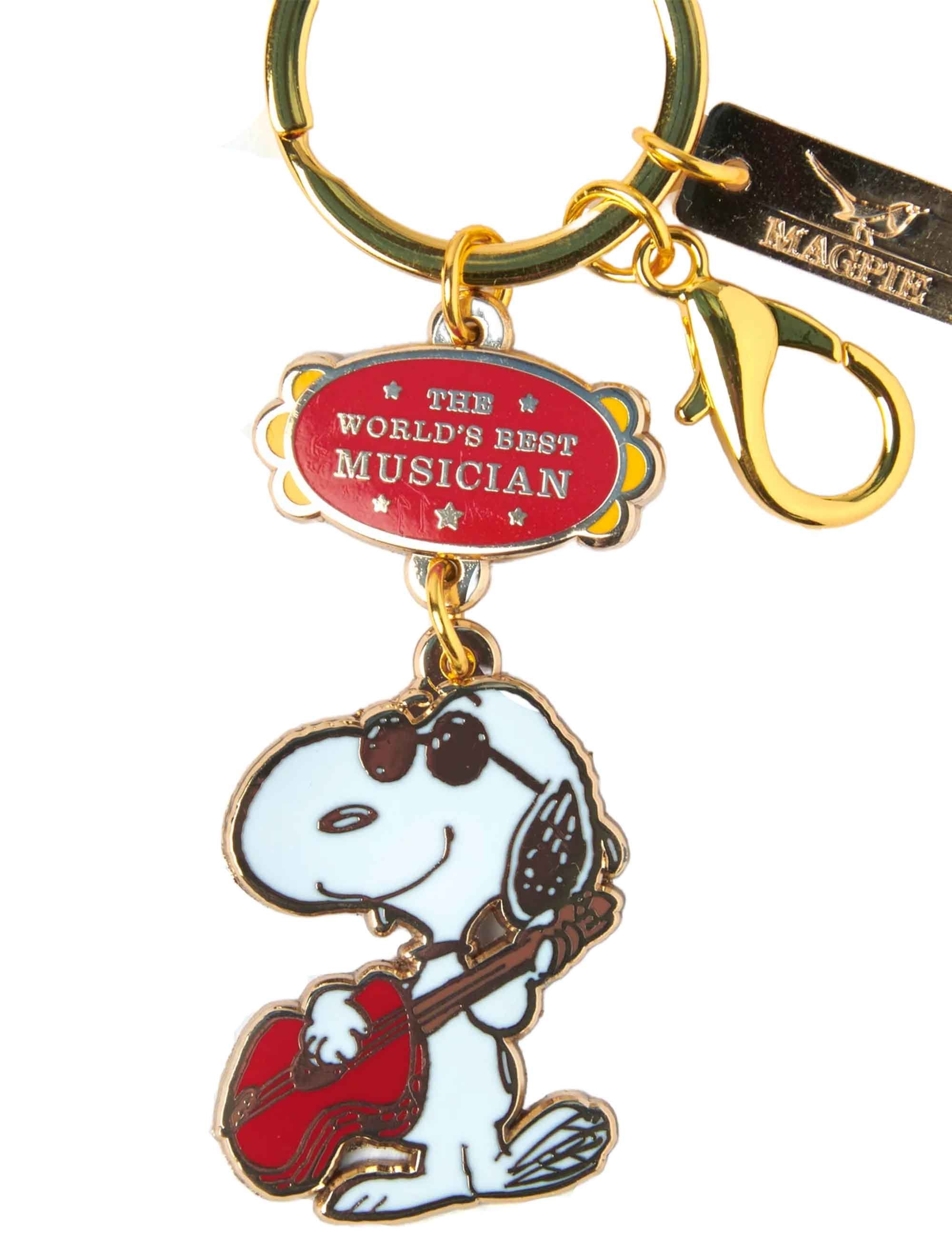 Peanuts Snoopy World's Best Keychain - Musician