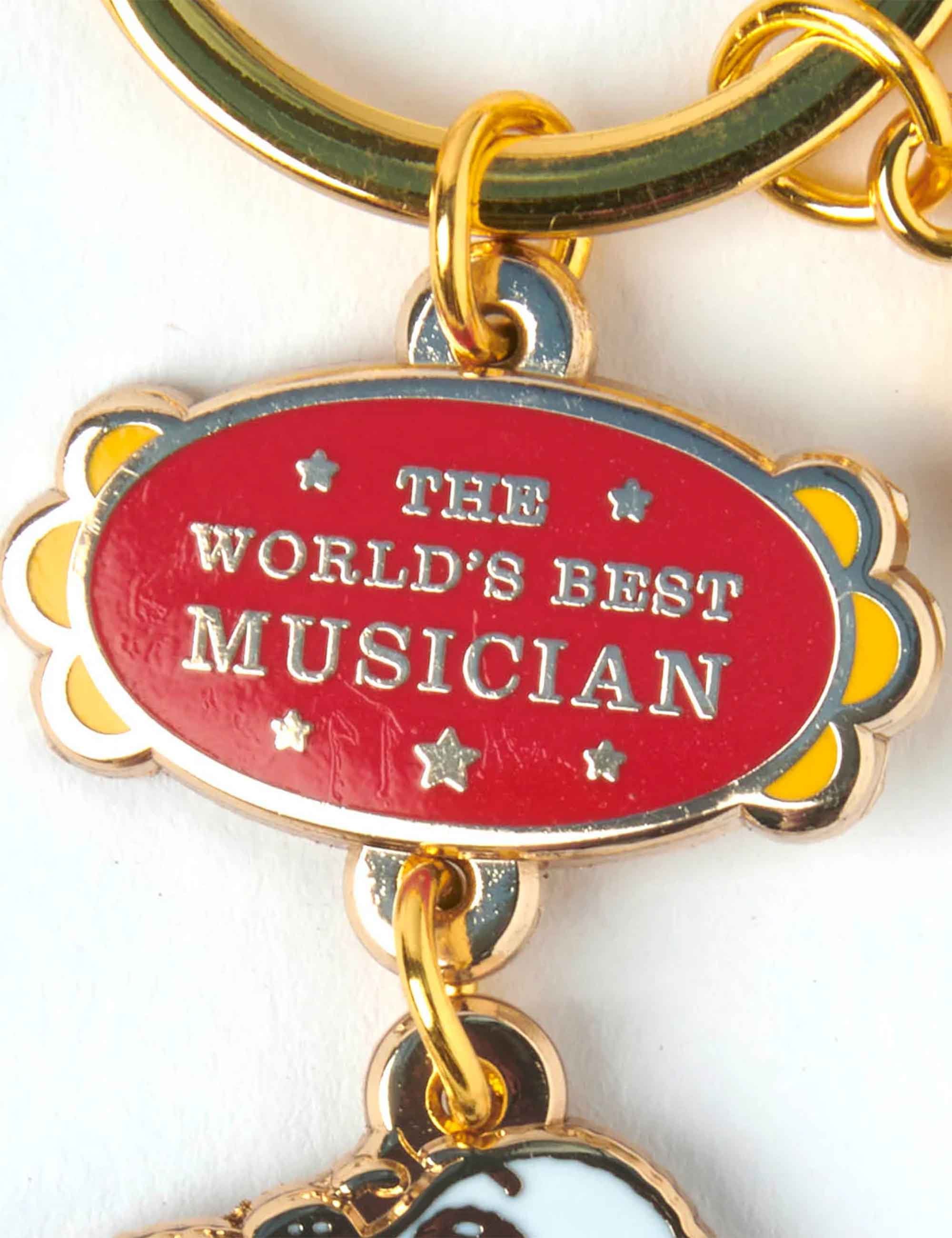 Peanuts Snoopy World's Best Keychain - Musician